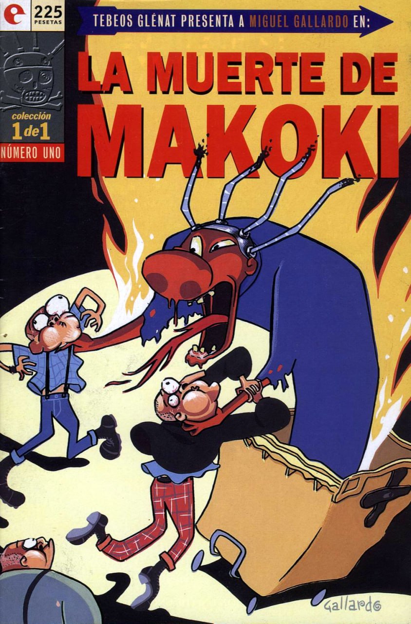 Portada ampliada de LA MUERTE DE MAKOKI