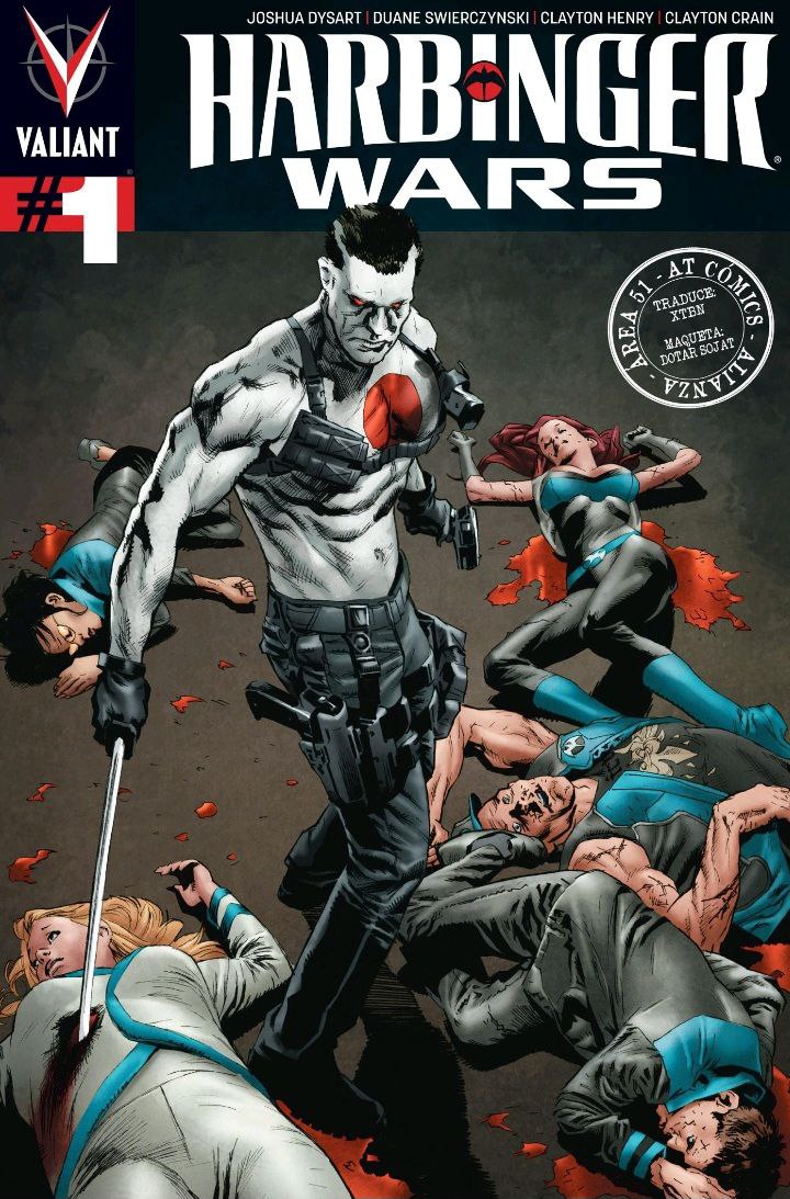 Portada ampliada de HARBINGER WARS