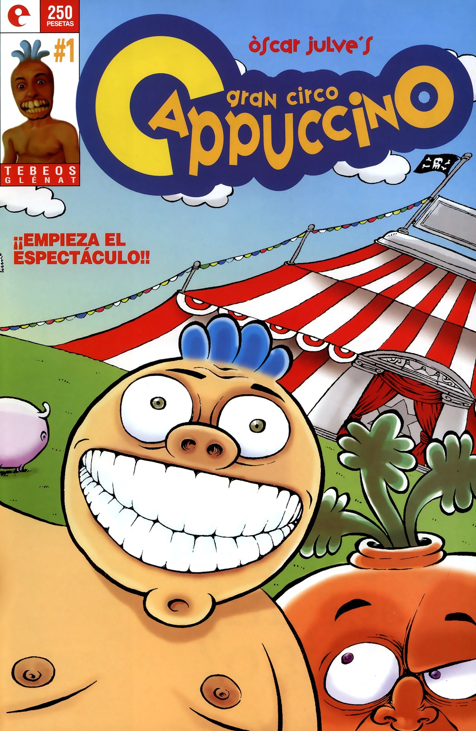 Portada ampliada de gran circo Cappuccino