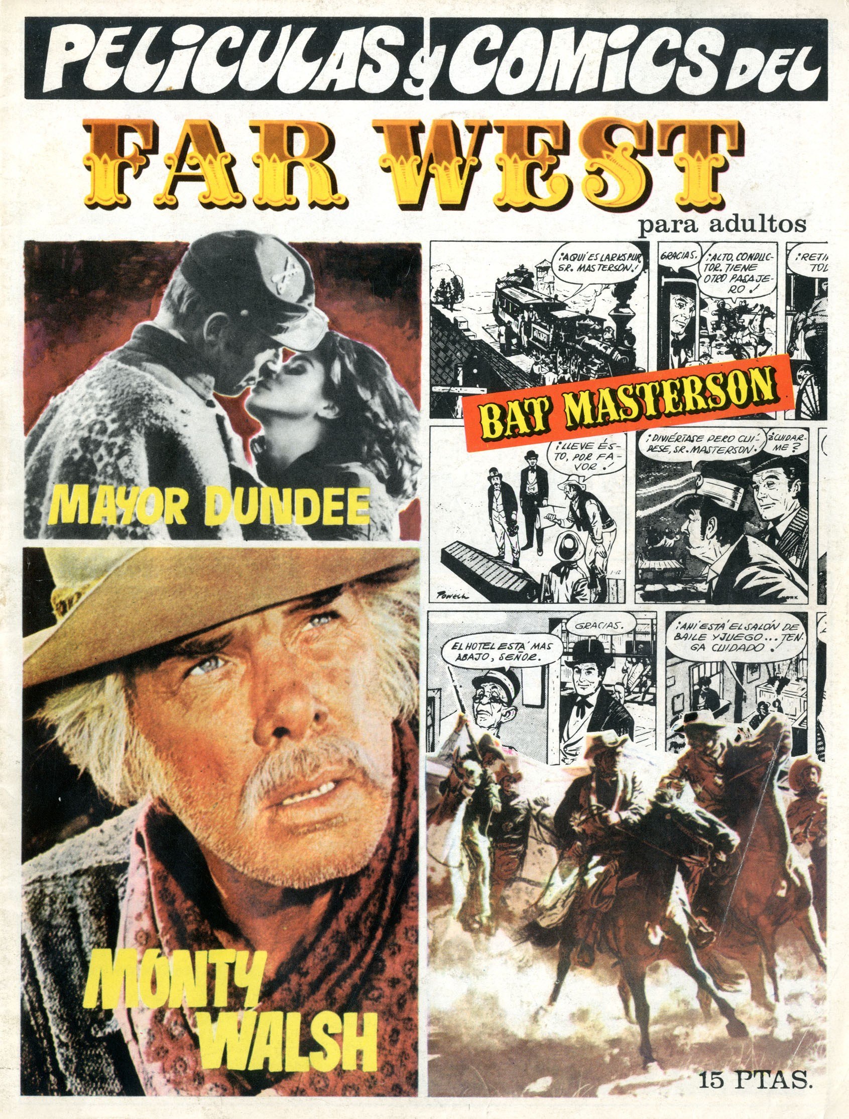 Portada ampliada de PELÍCULAS Y CÓMICS DEL FAR WEST