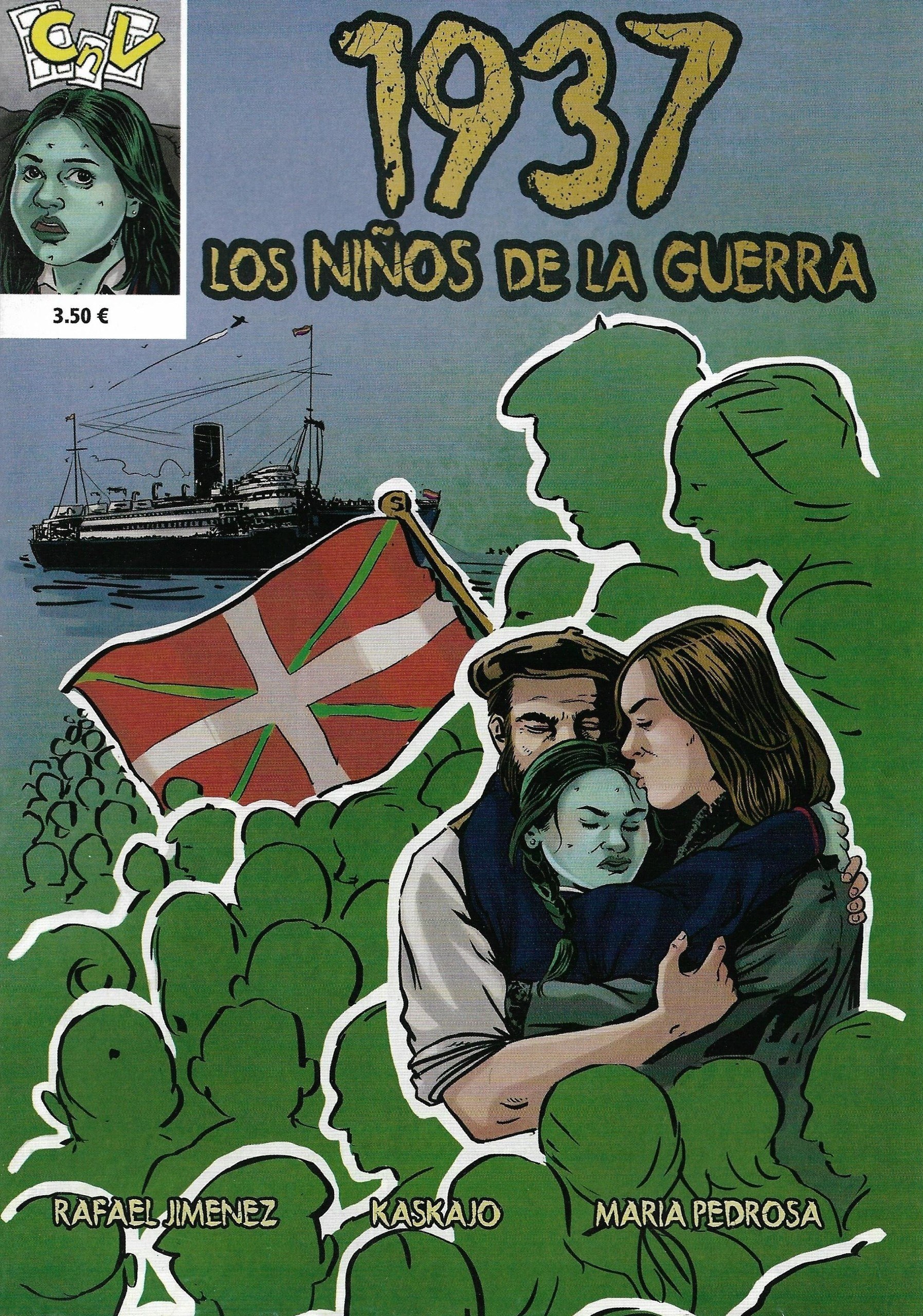 Portada ampliada de 1937 Los niños de la guerra