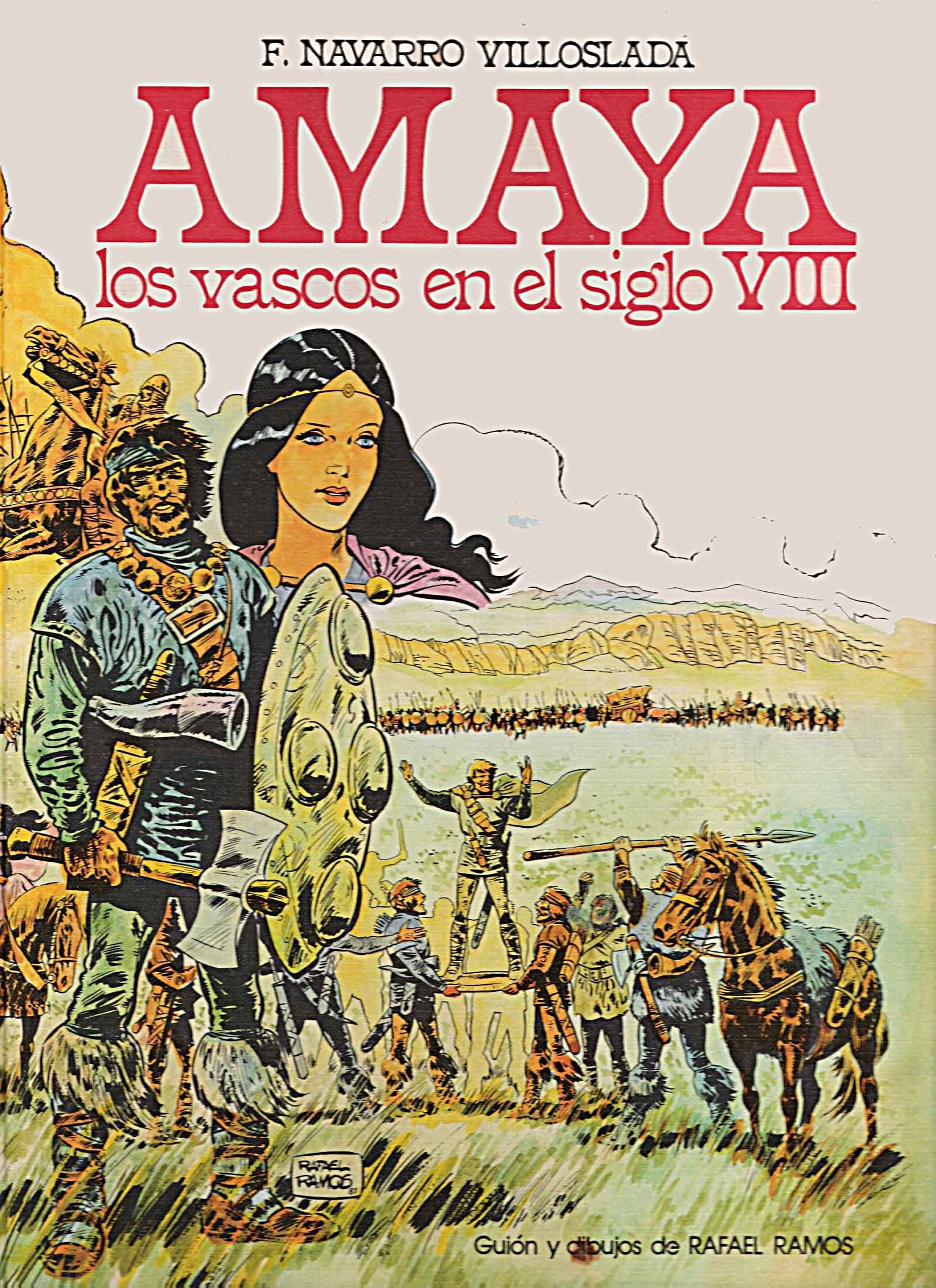 Portada ampliada de AMAYA los vascos en el siglo VIII