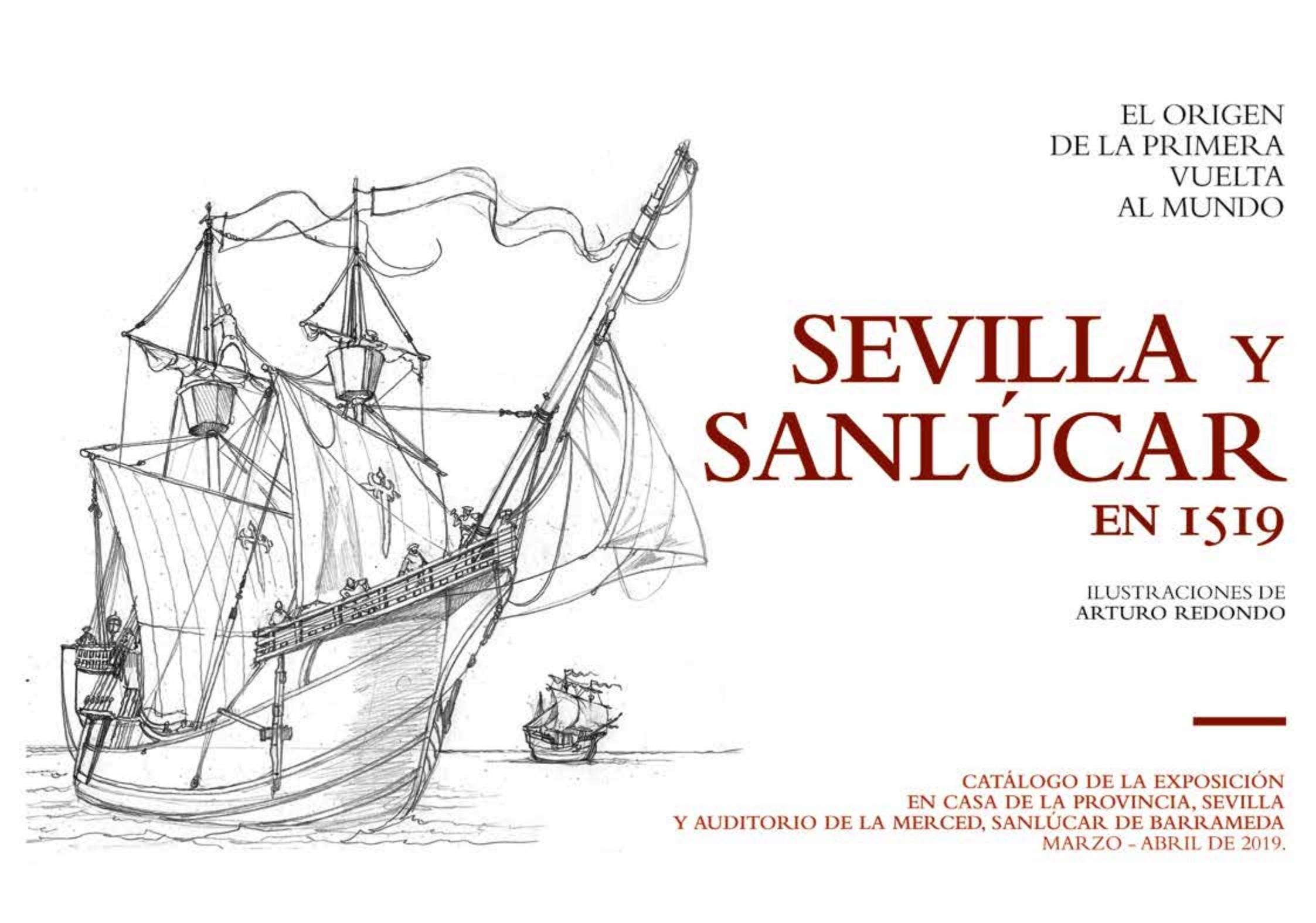 Portada ampliada de SEVILLA Y SANLÚCAR EN 1519