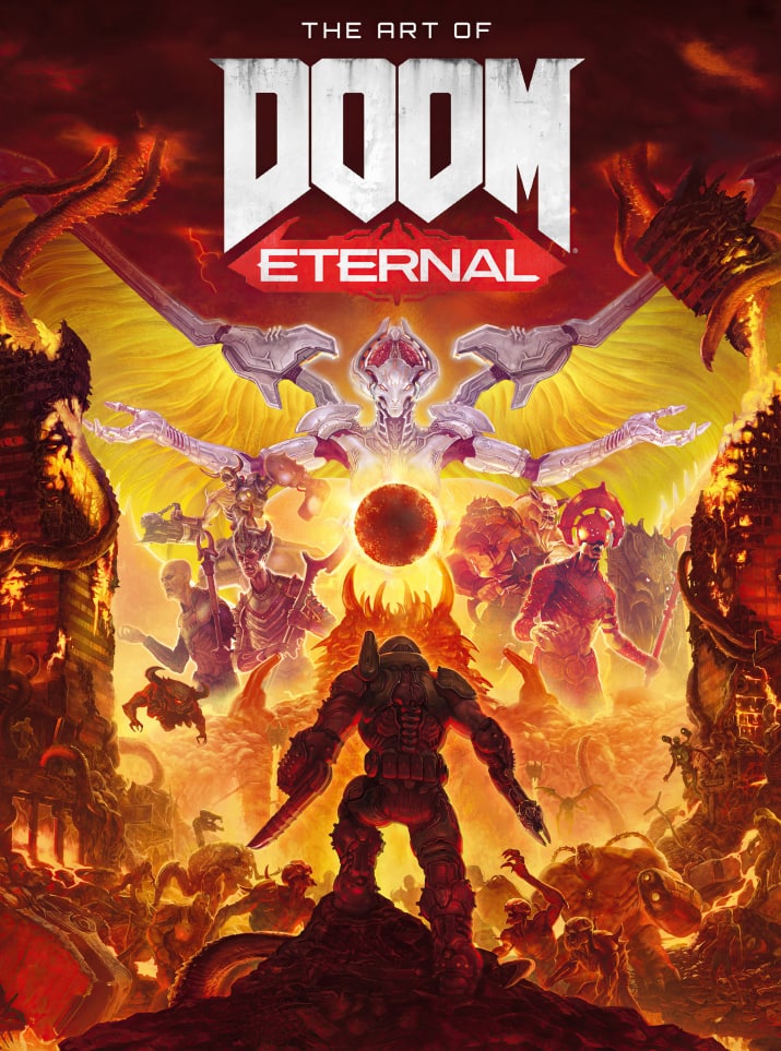 Portada ampliada de THE ART OF DOOM ETERNAL