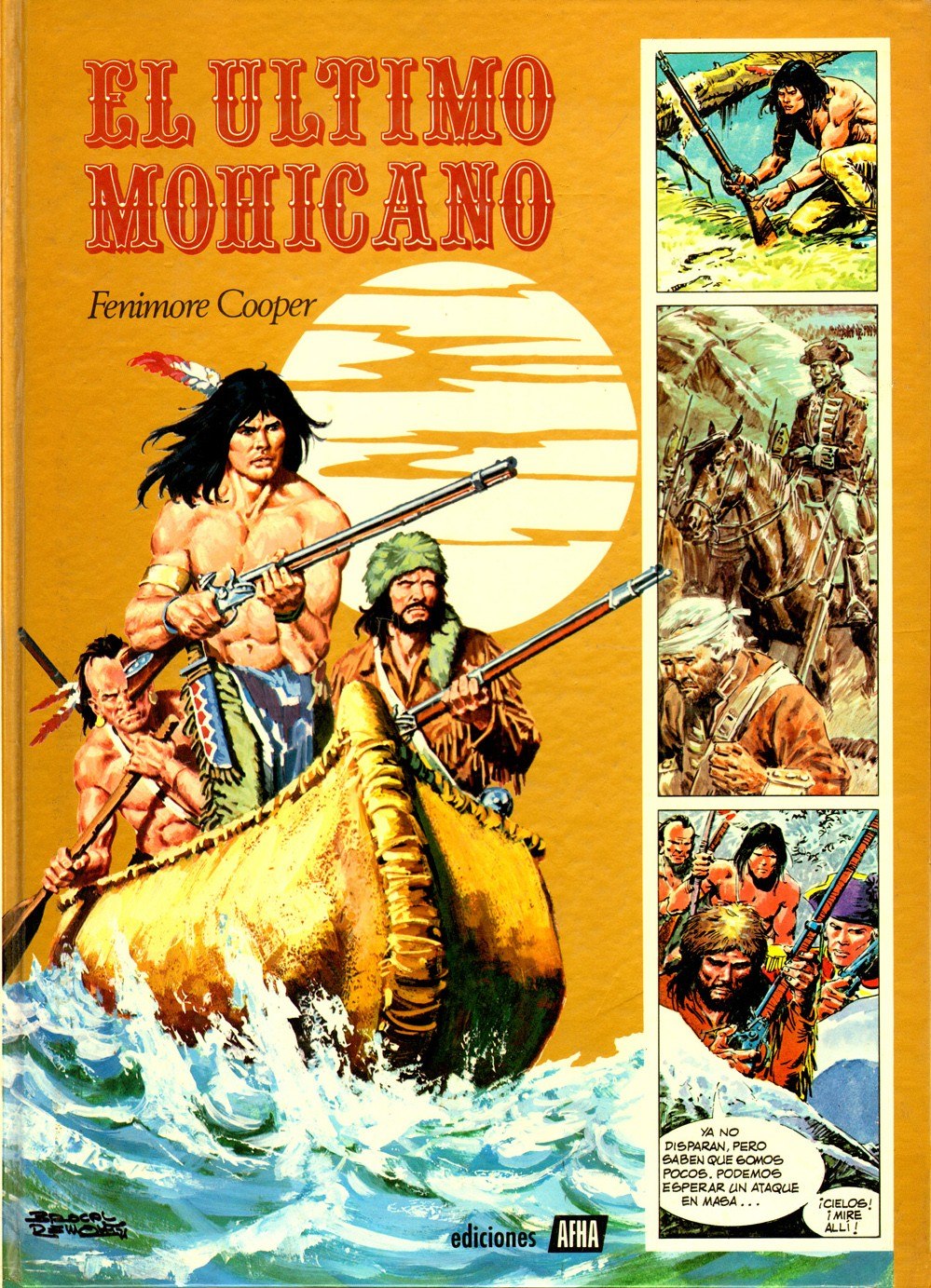 Portada ampliada de EL ULTIMO MOHICANO