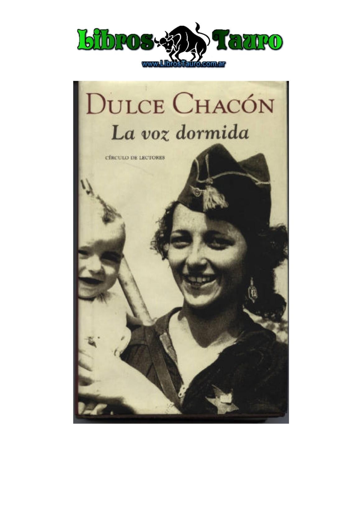 Portada ampliada de DULCE CHACÓN La voz dormida