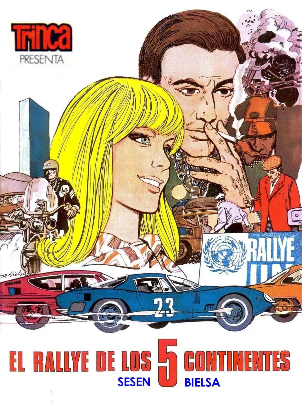 Portada ampliada de EL RALLYE DE LOS 5 CONTINENTES