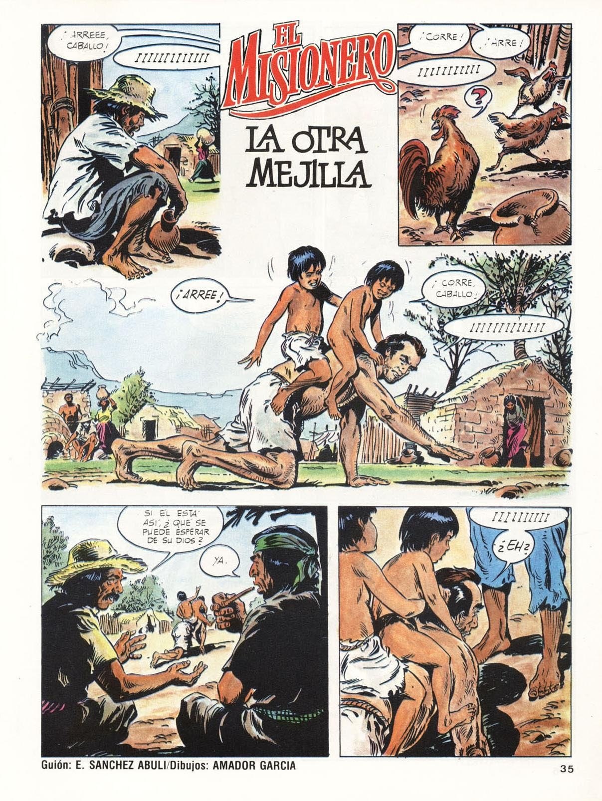 Portada ampliada de El Misionero, La otra mejilla