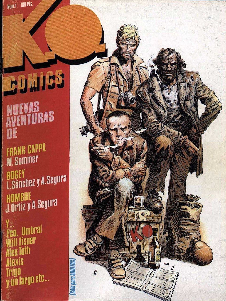 Portada ampliada de K.O. Comics