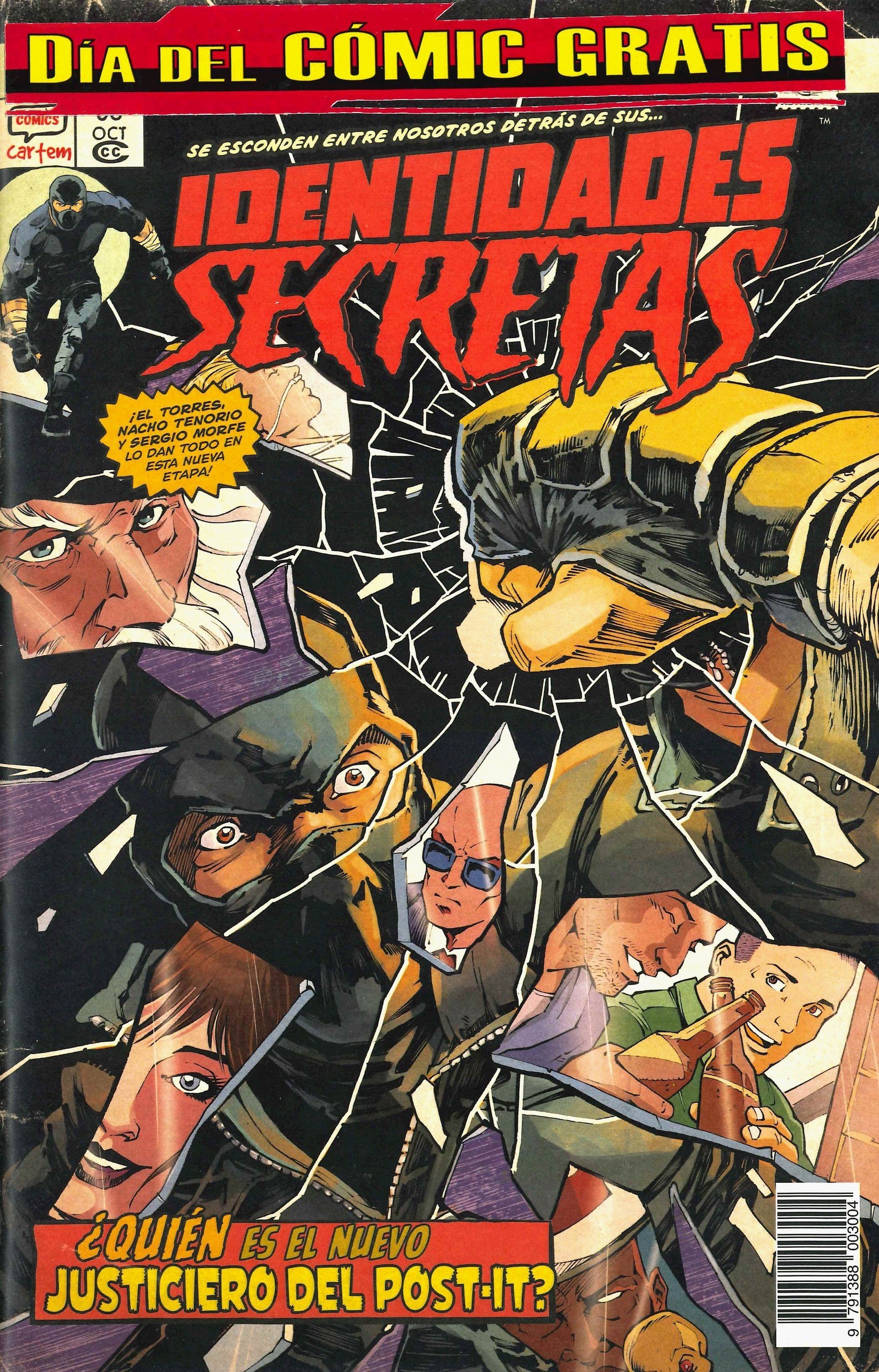 Portada ampliada de IDENTIDADES SECRETAS