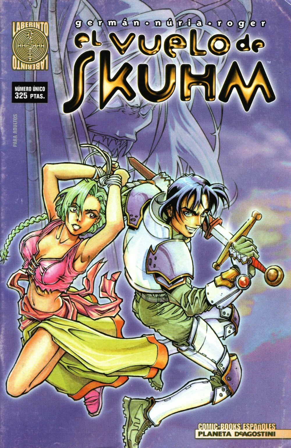 Portada ampliada de el vuelo de Skunm