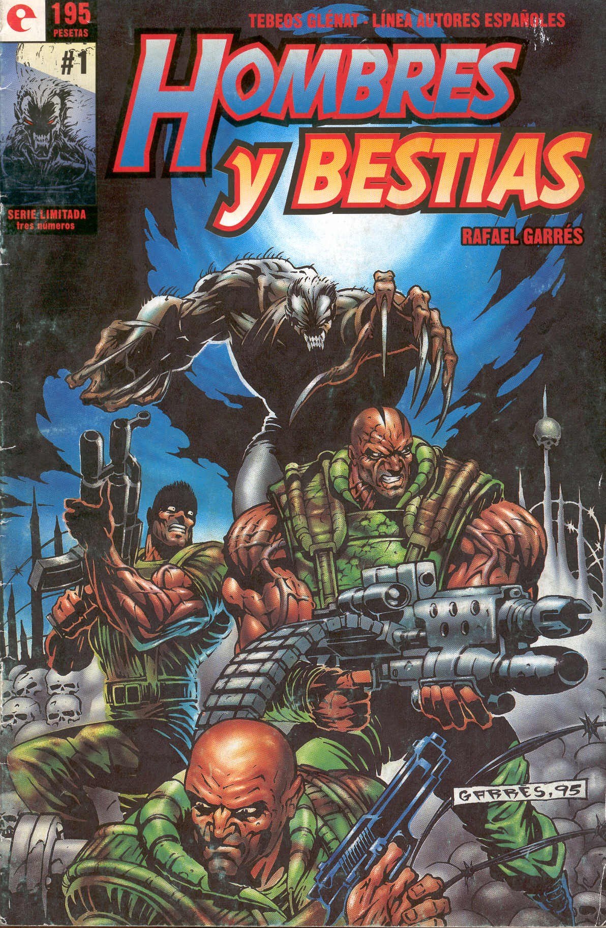 Portada ampliada de HOMBRES y BESTIAS
