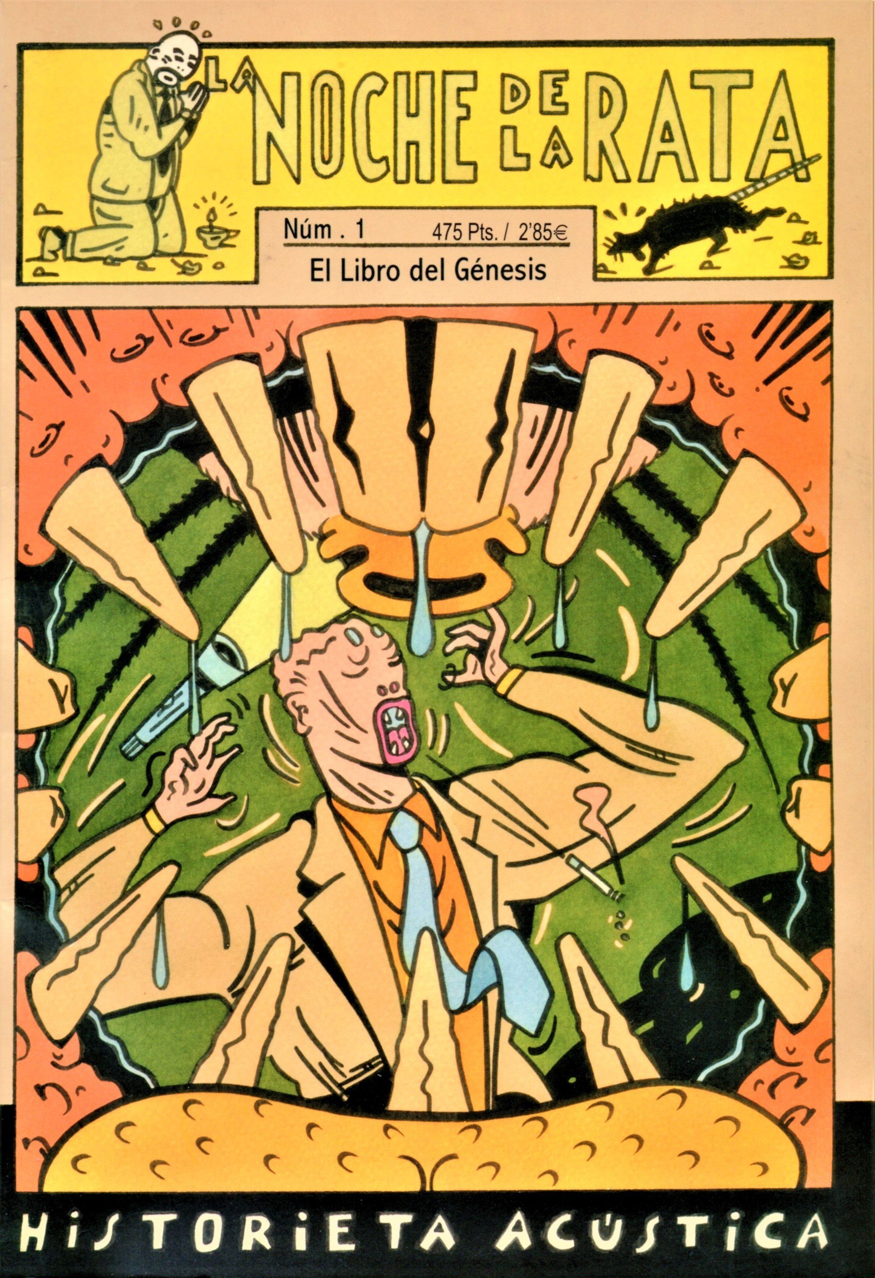 Portada ampliada de La noche de la rata (De Ponent, 2003)