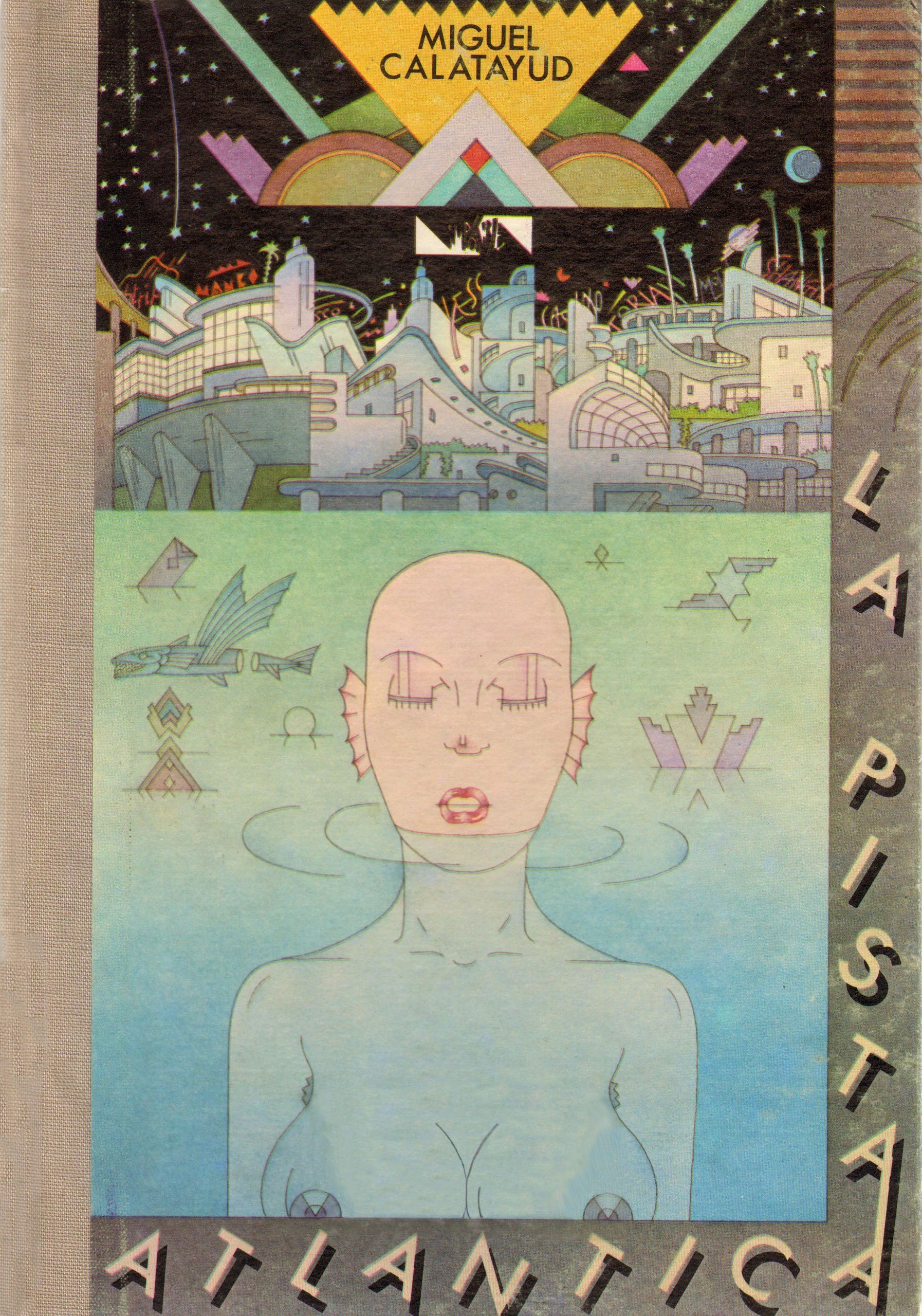 Portada ampliada de La pista atlantica - Miguel Calatayud (Luzroja)
