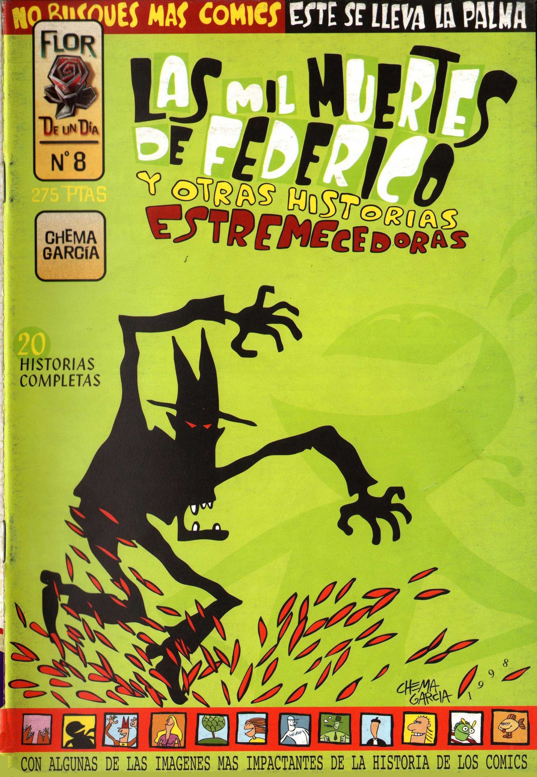 Portada ampliada de Las mil muertes de Federico y otras historias estremecedoras - Chema Garcia (Luzroja)