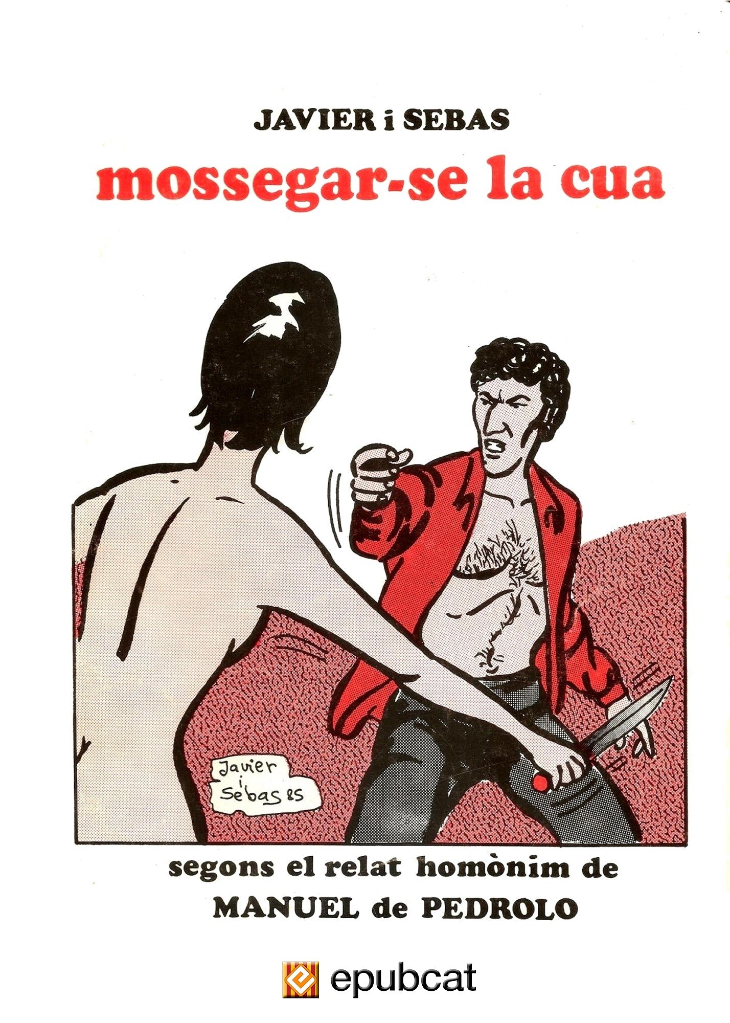 Portada ampliada de Lopez, Javier & Martin, Sebas. Mossegar-se la cua (Manuel de Pedrolo) (ePUBCat)(CAT)