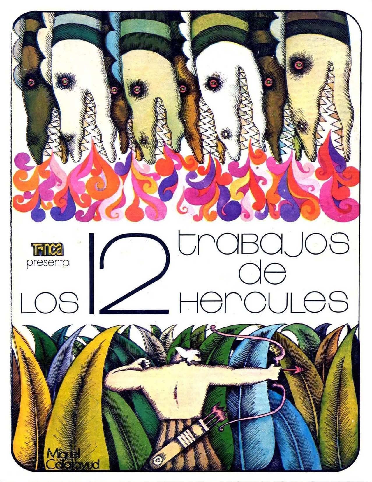 Portada ampliada de Los Doce Trabajos De Hercules (Miguel Calatayud) (x elteclista)(CRG)