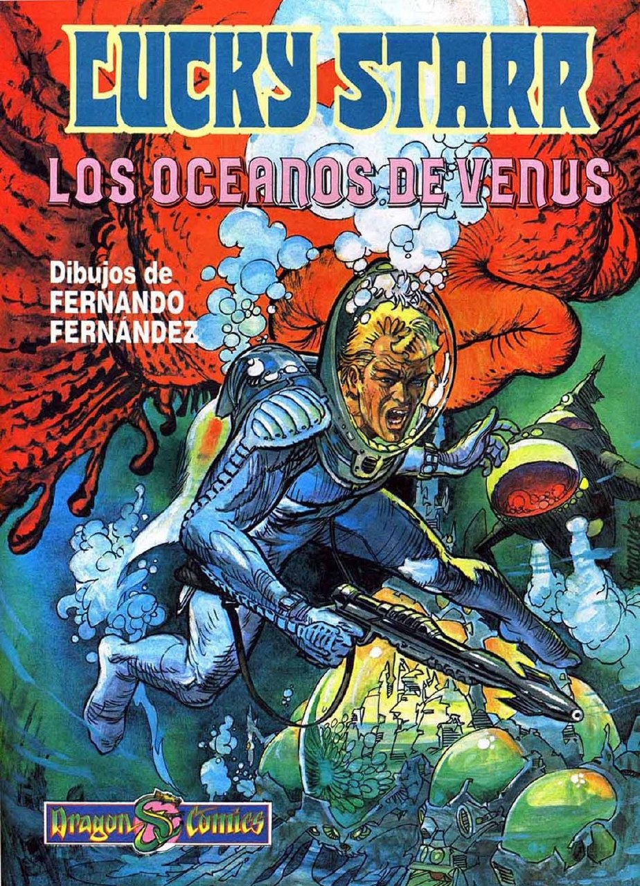 Portada ampliada de LUCKY STARR LOS OCEANOS DE VENUS