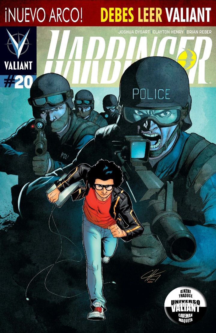 Portada ampliada de HARBINGER