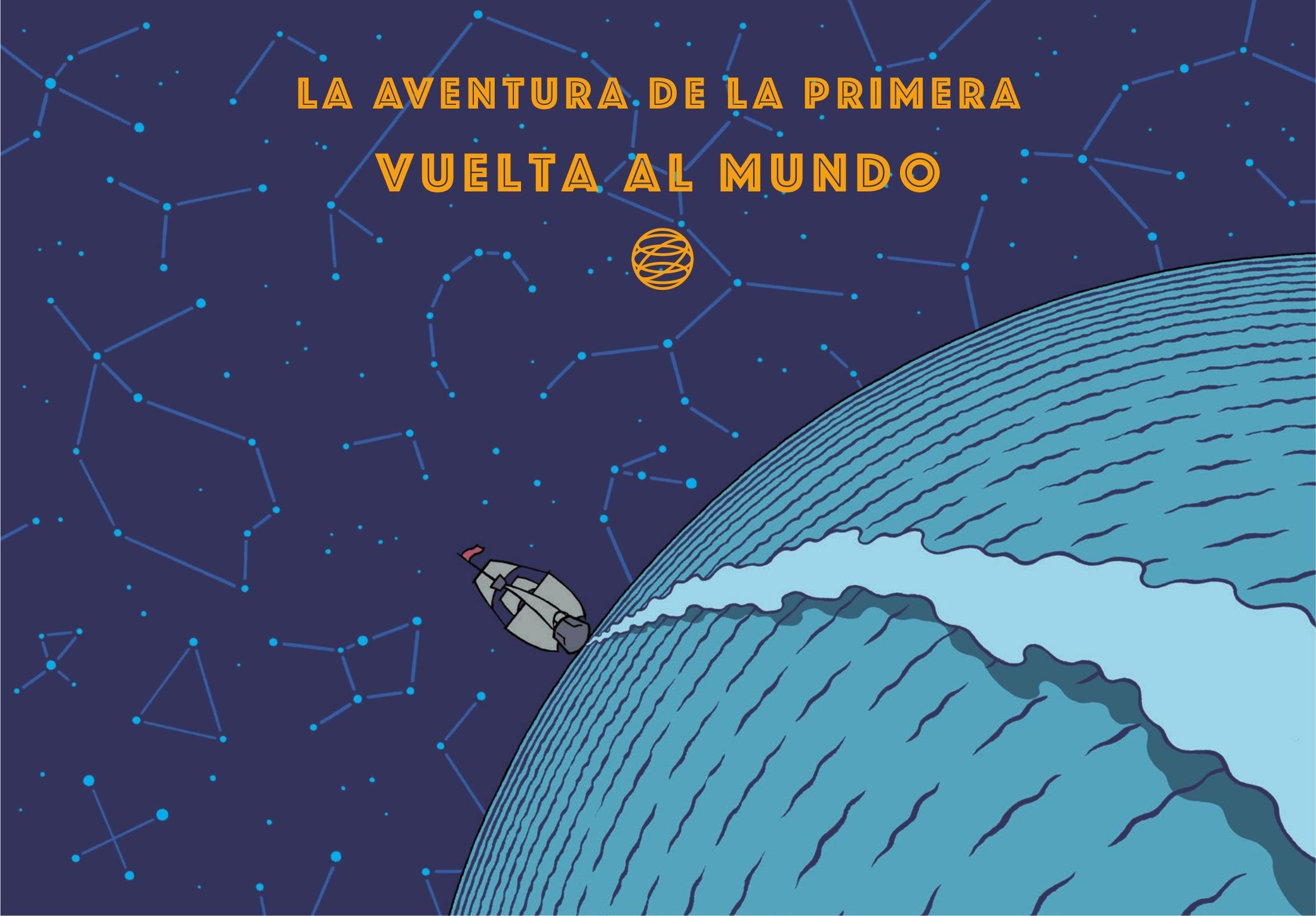 Portada ampliada de La aventura de la primera vuelta al mundo