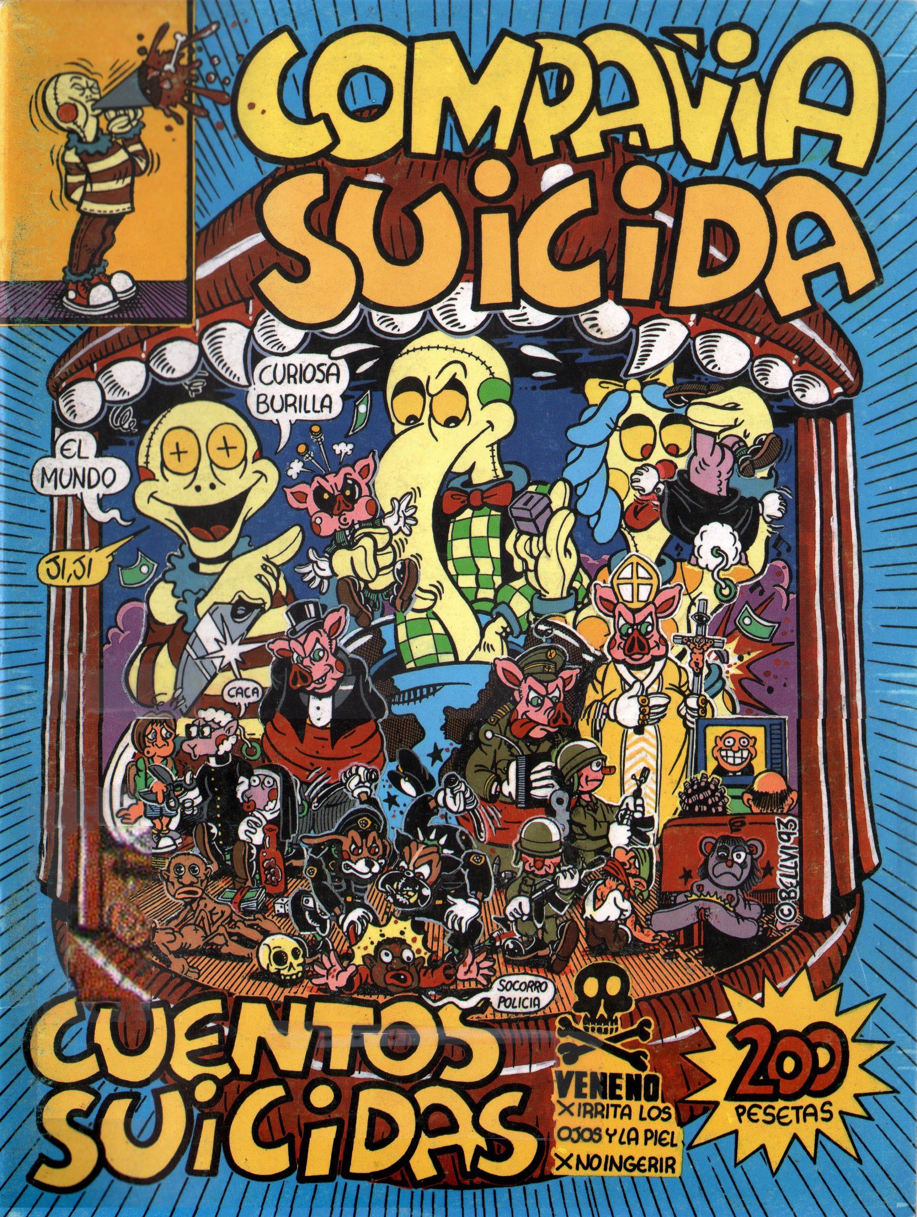 Portada ampliada de Compañía Suicida Cuentos Suicidas