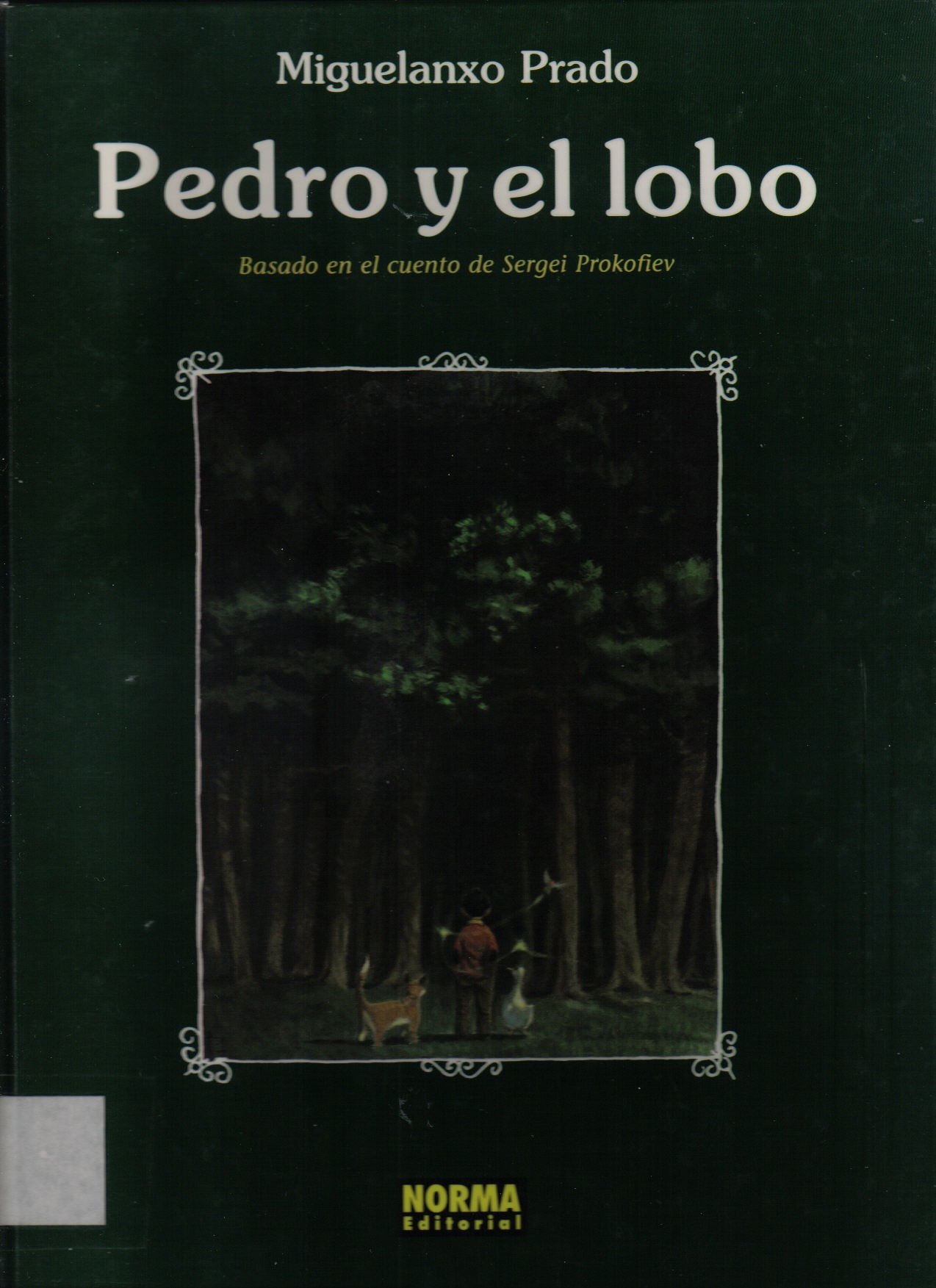 Portada ampliada de Pedro y el lobo
