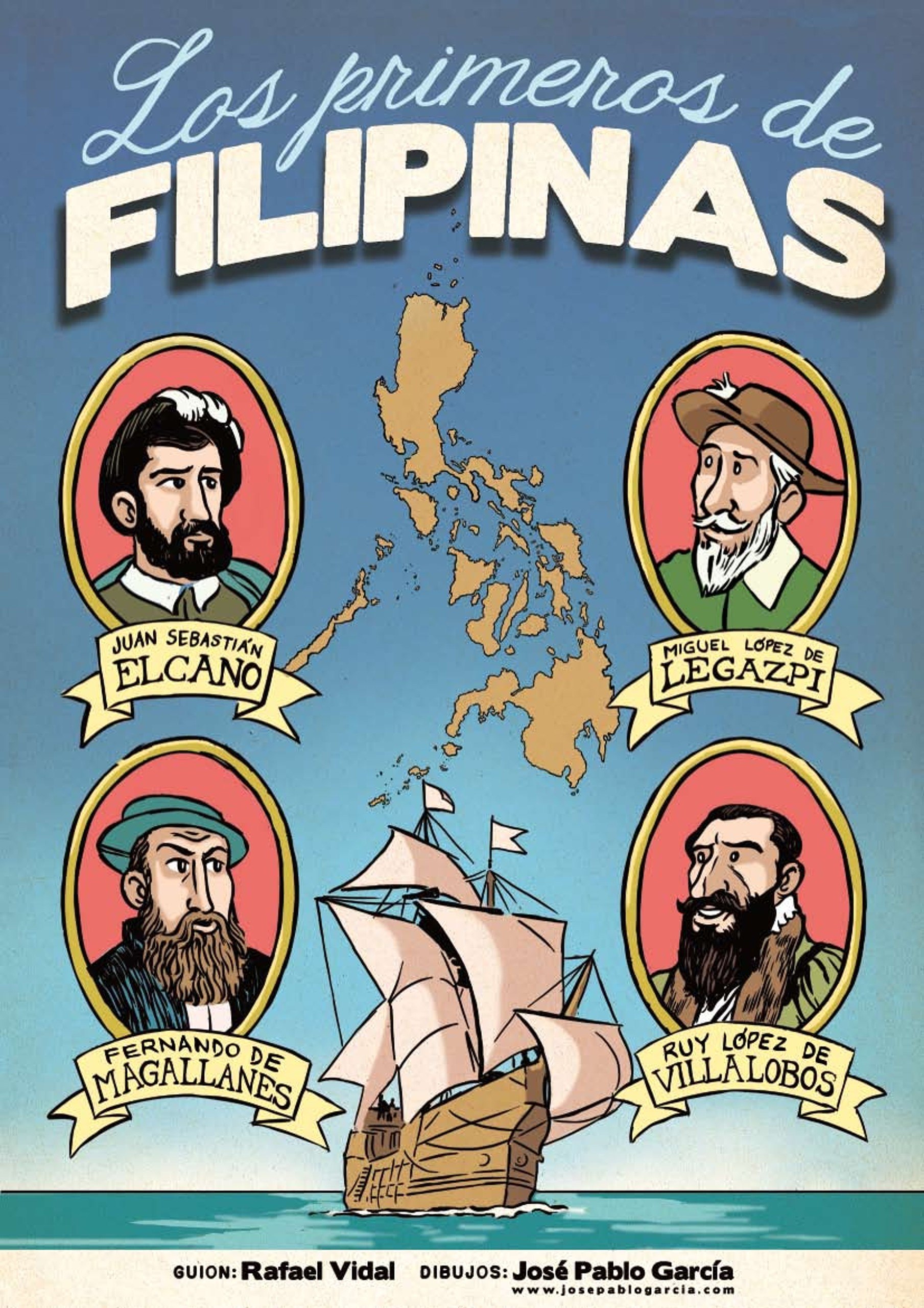 Portada ampliada de Los primeros de FILIPINAS