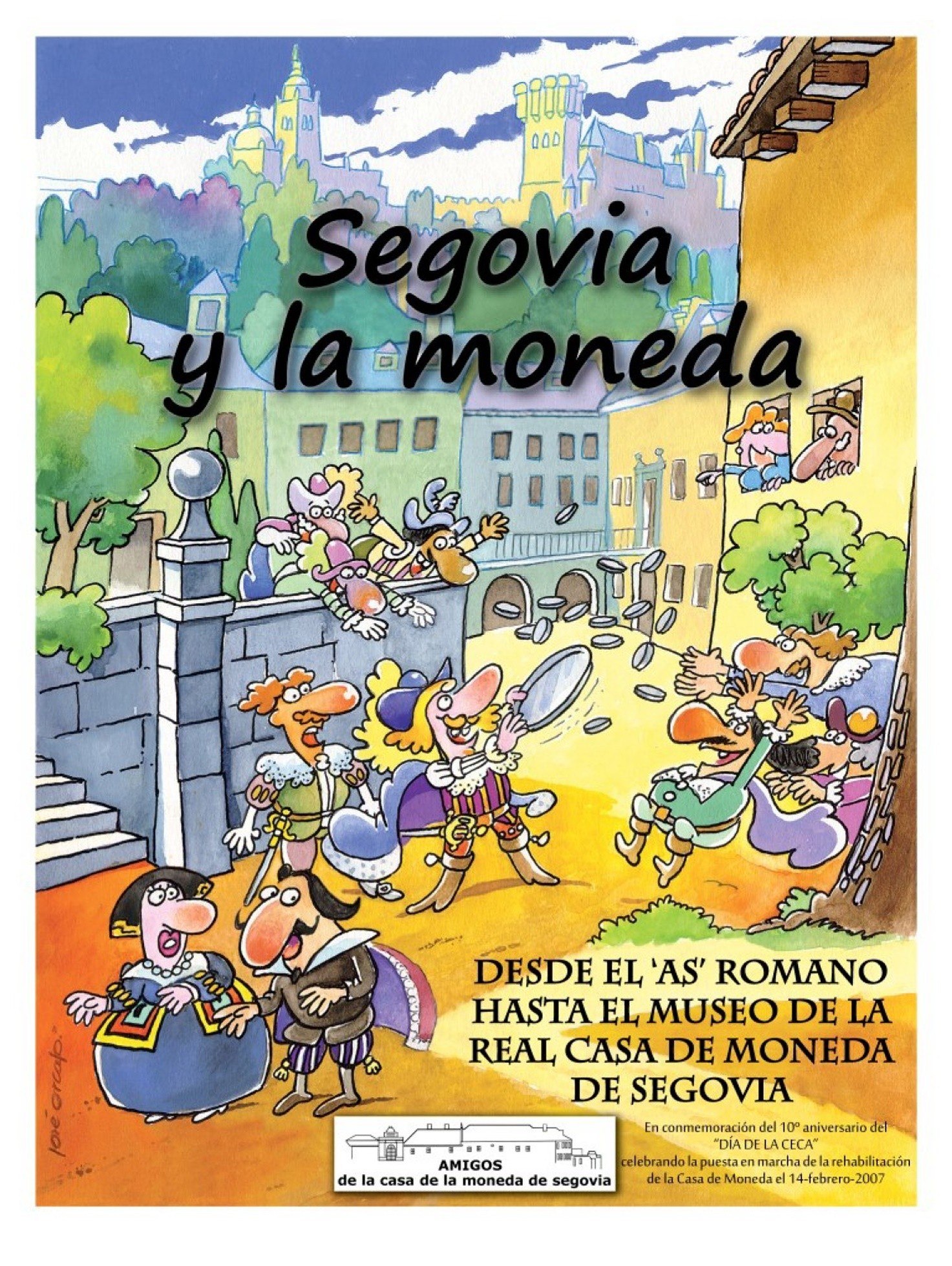 Portada ampliada de Segovia y la moneda