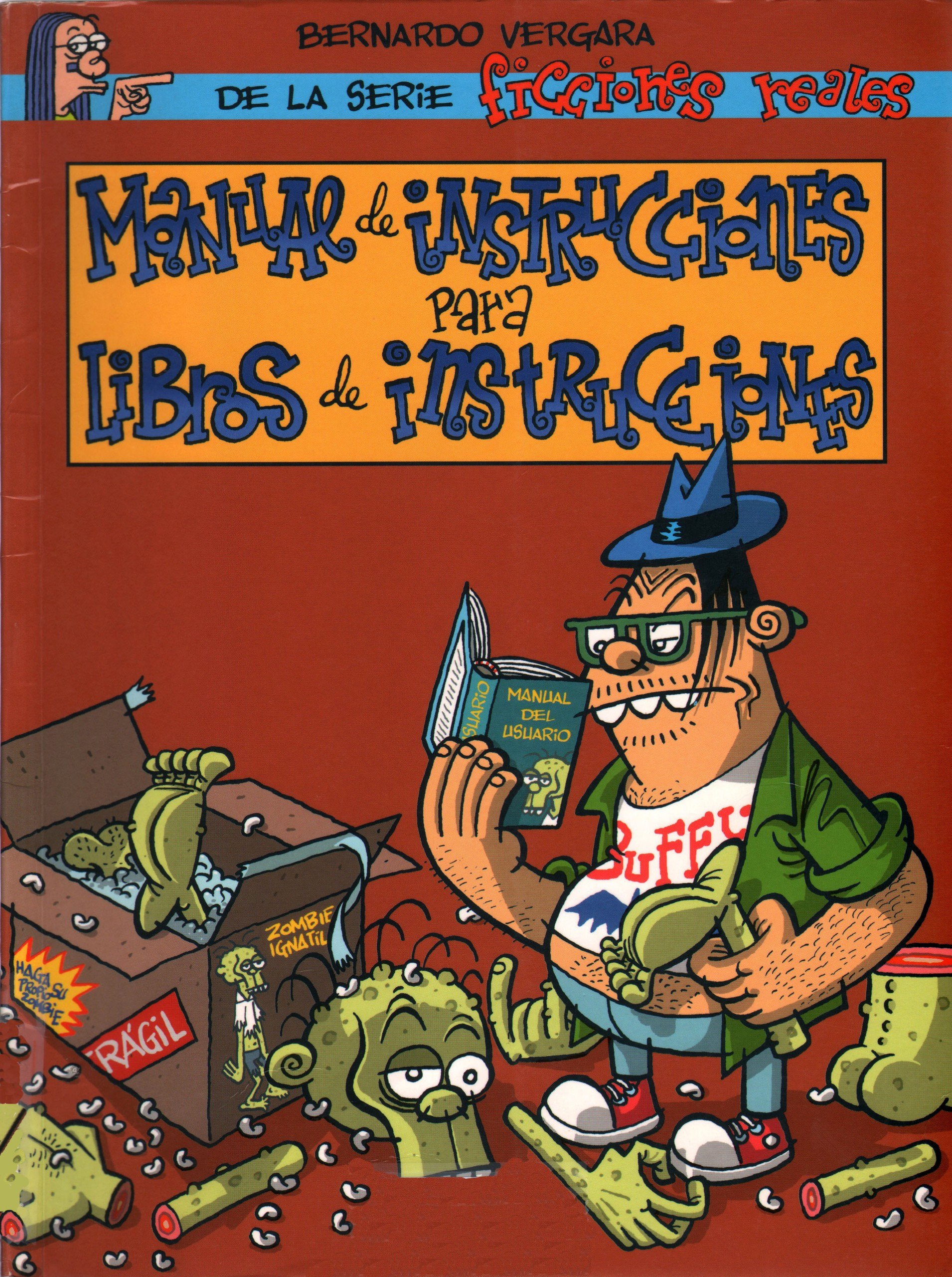 Portada ampliada de MANUAL DE INSTRUCCIONES PARA LIBROS DE INSTRUCCIONES