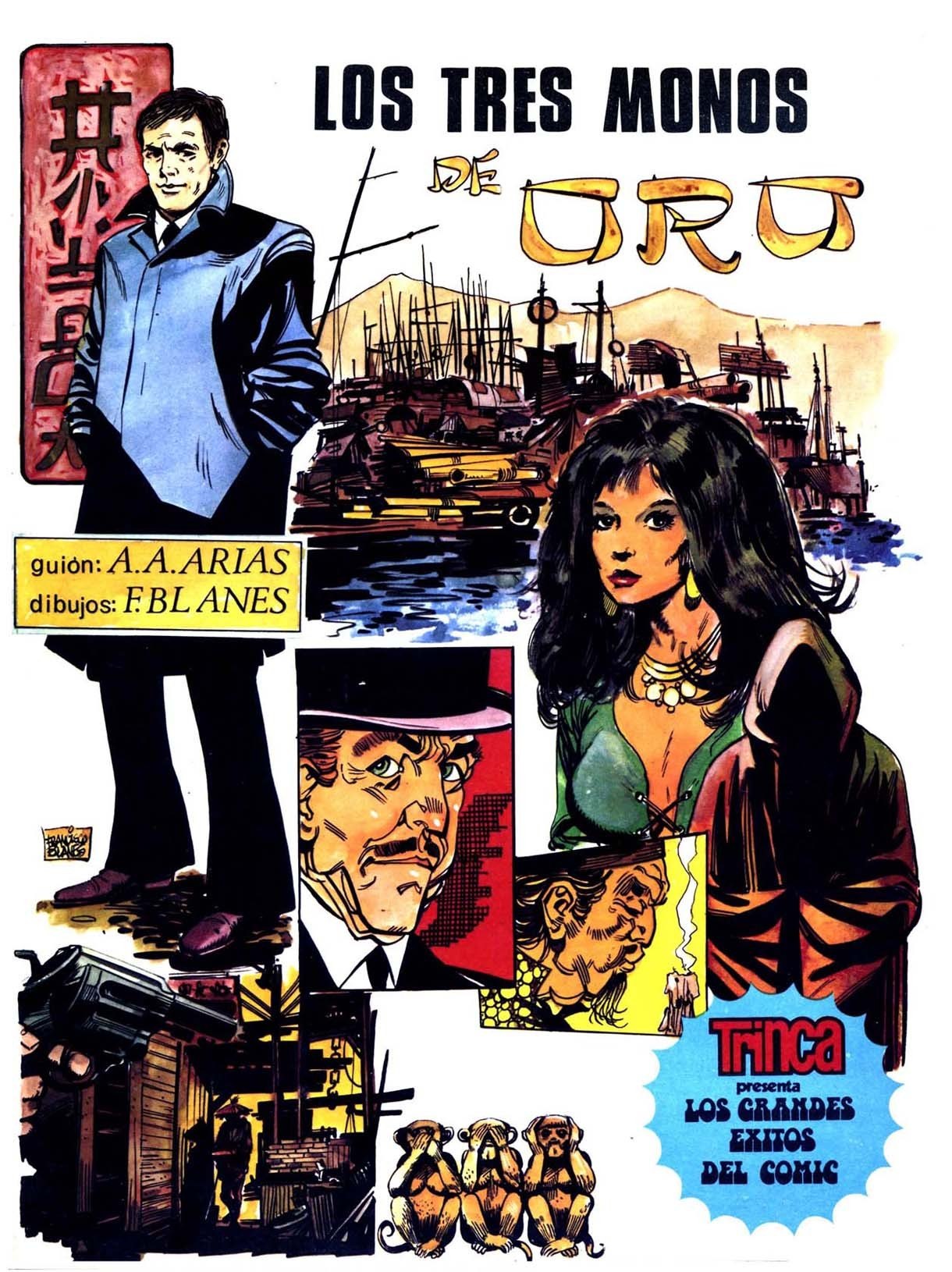 Portada ampliada de LOS TRES MONOS DE ORO