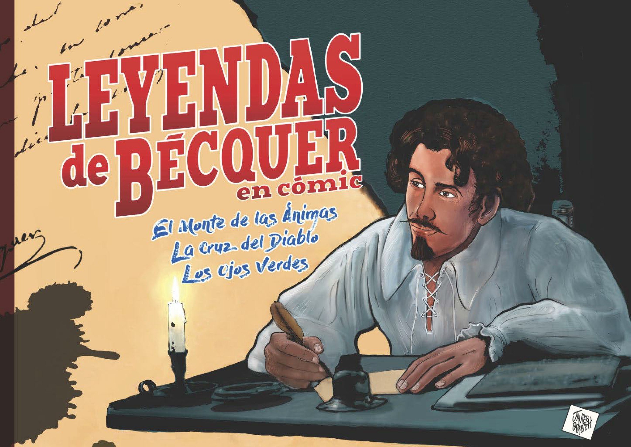 Portada ampliada de LEYENDAS de BECQUER en cómic