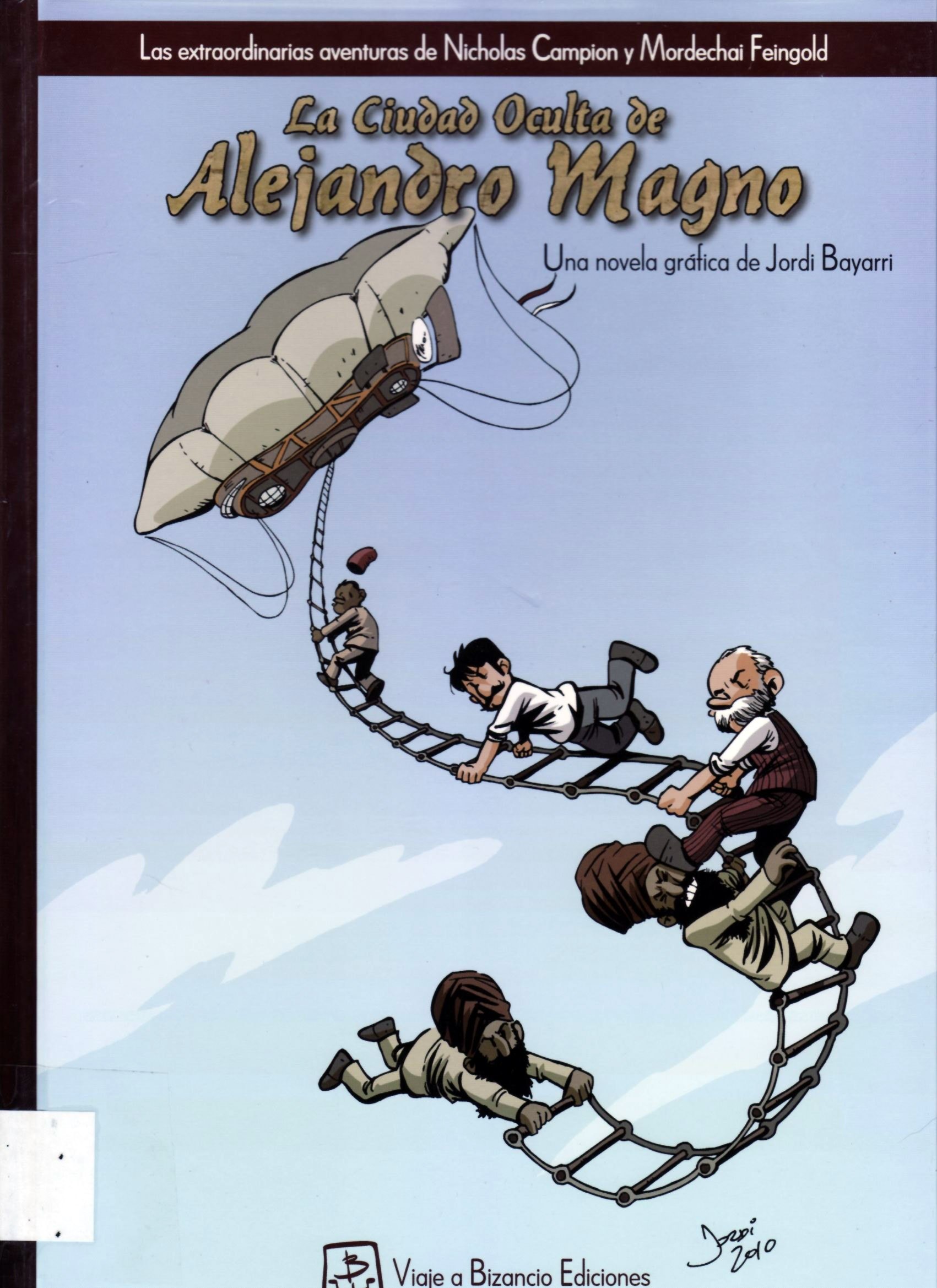Portada ampliada de La Ciudad Oculta de Alejandro Magno