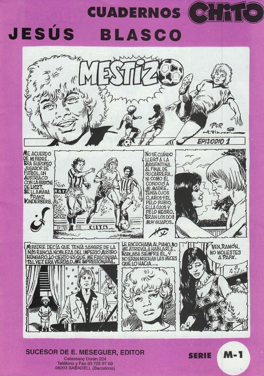 Portada ampliada de Chito (1998, Meseguer) -Cuadernos. Serie M- 1-