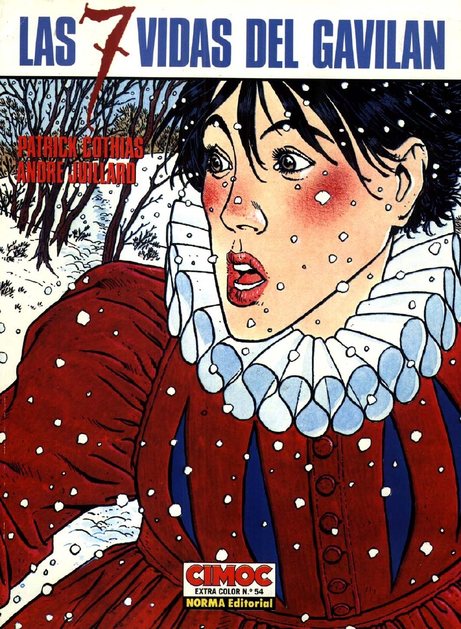 Portada ampliada de Las 7 Vidas del Gavilan (de P.Cothias y A.Juillard)(Ed.Norma)(1989-1992)