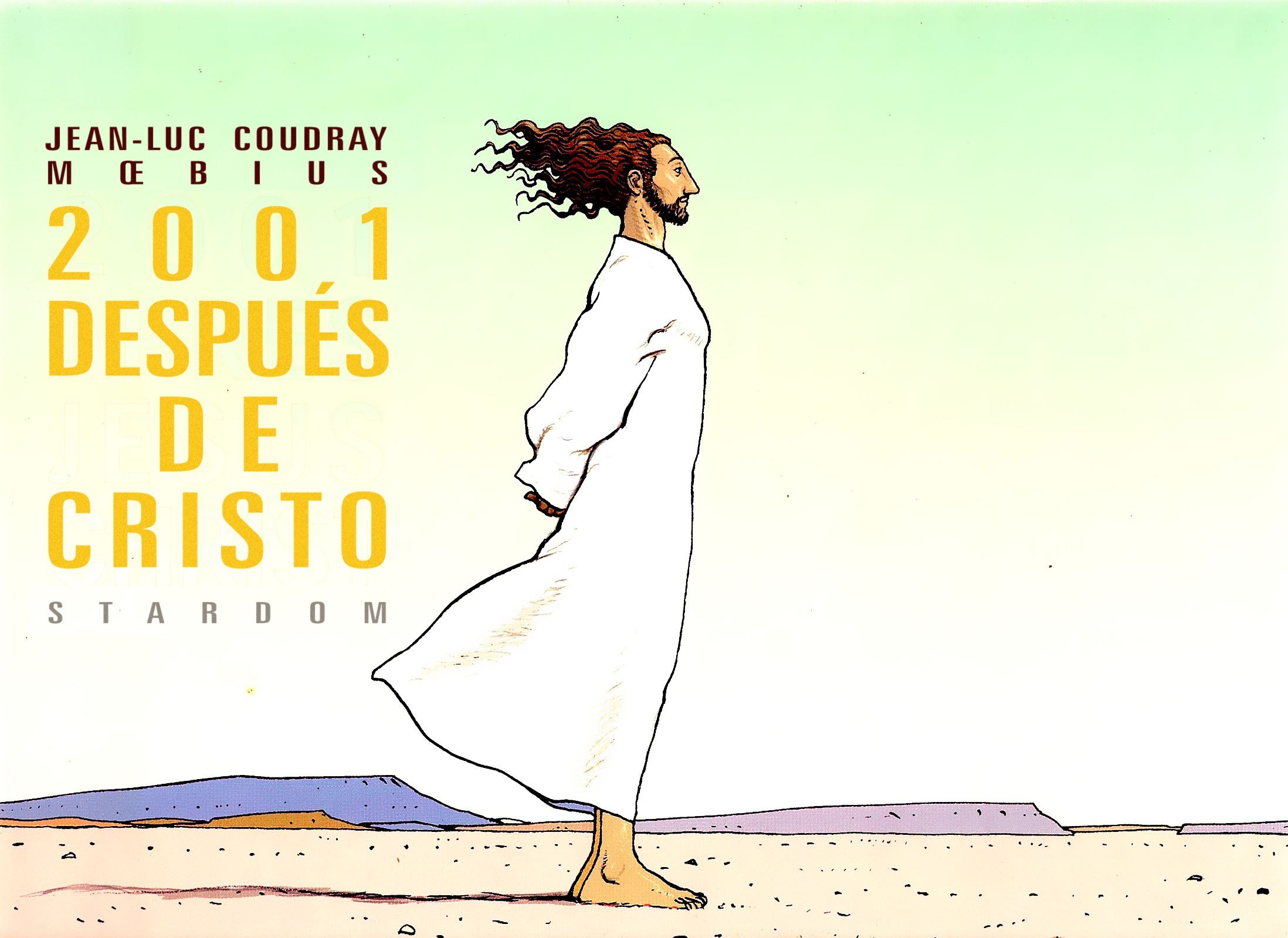 Portada ampliada de 2001 Despues de Cristo - Coudray, Moebius
