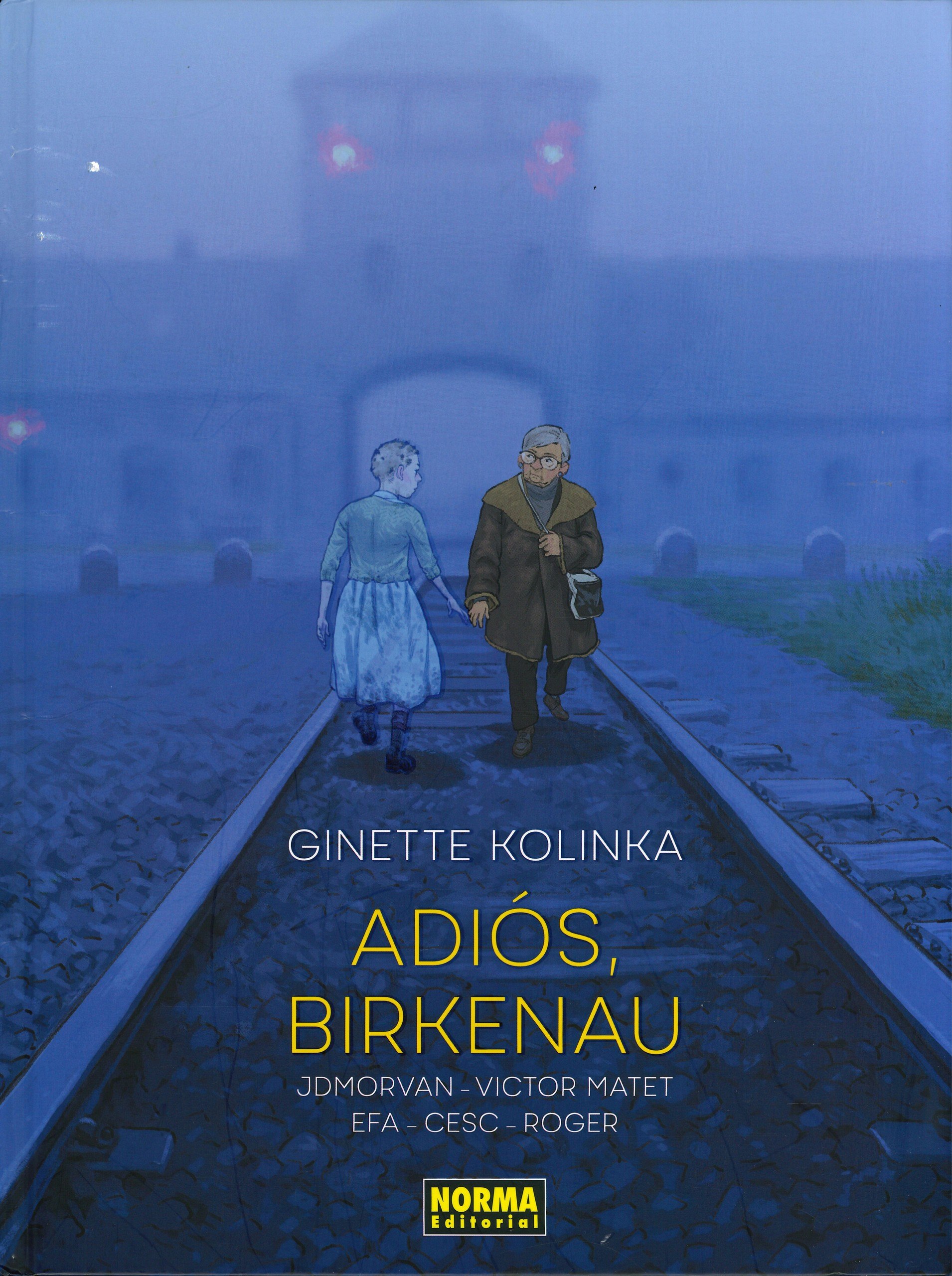 Portada ampliada de Adios Birkenau -Morvan & Matet (xavib)(CRG)