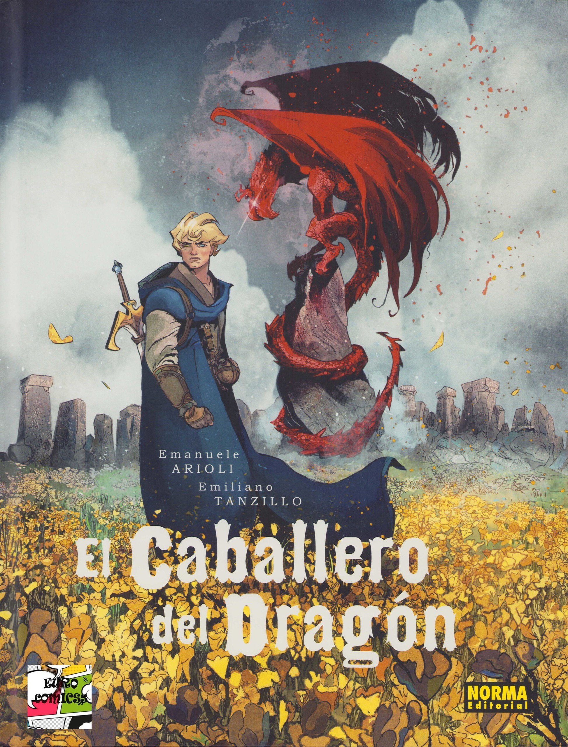 Portada ampliada de El Caballero del Dragón