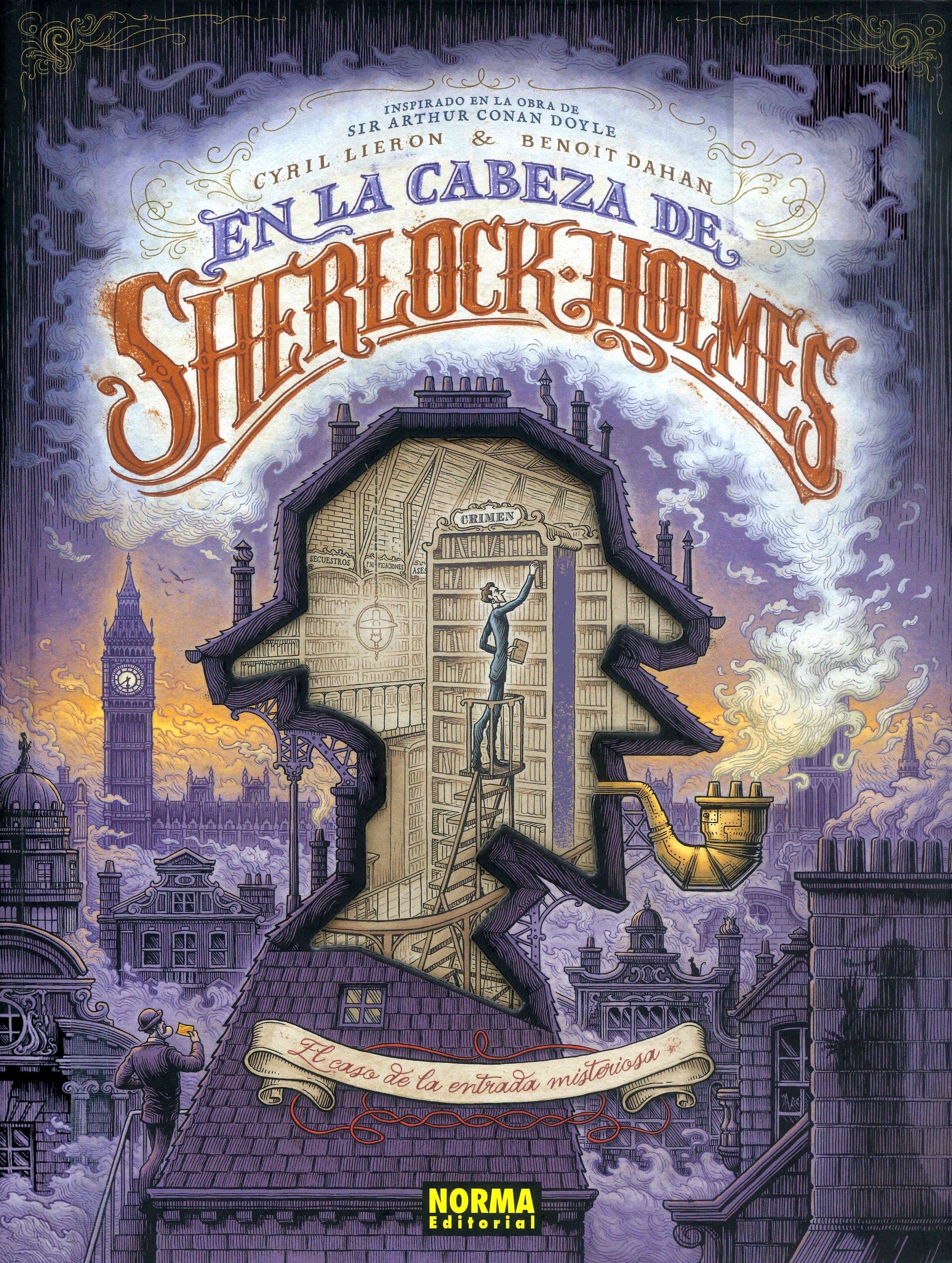 Portada ampliada de EN LA CABEZA DE SHERLOCK HOLMES