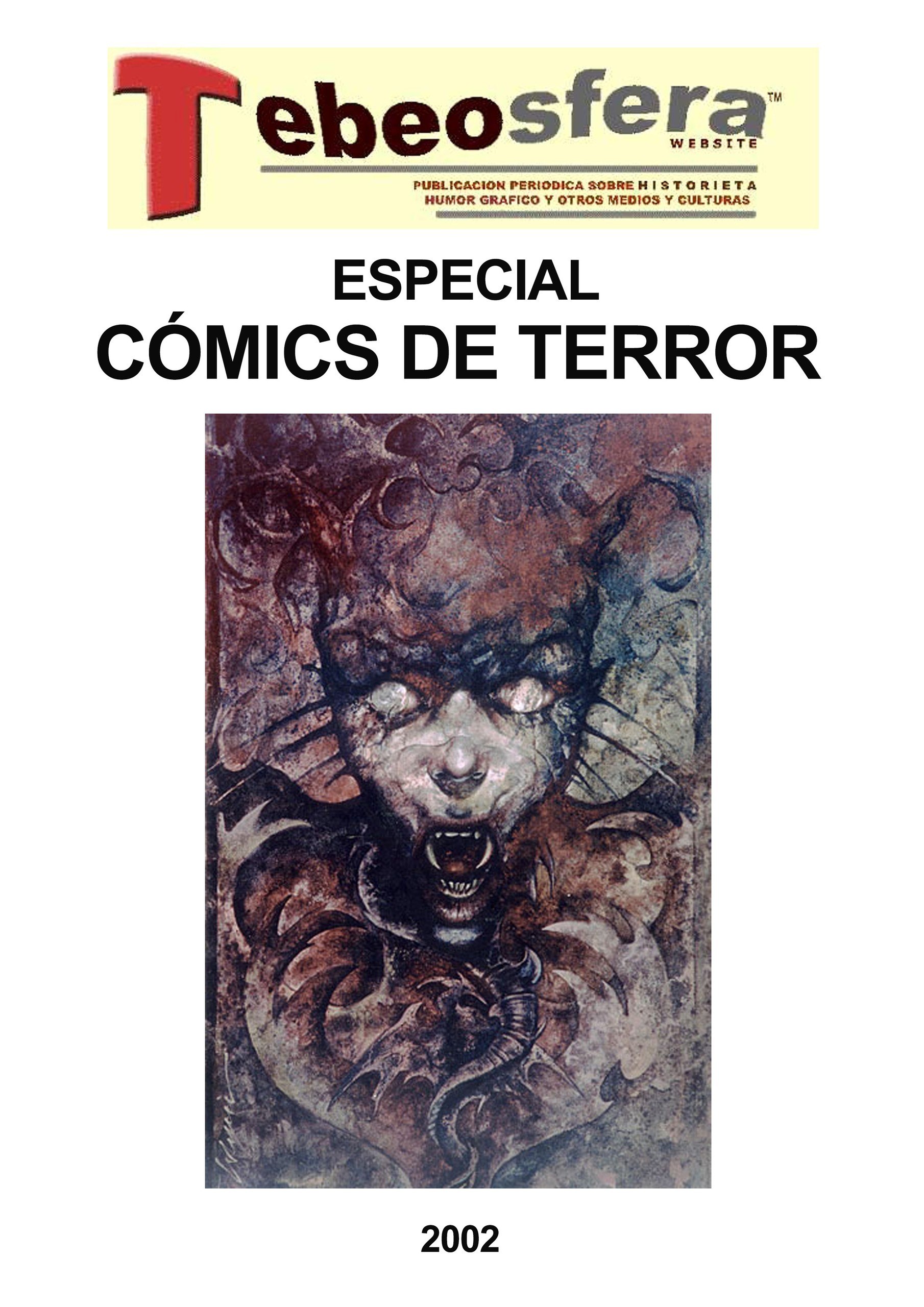 Portada ampliada de ESPECIAL CÓMICS DE TERROR
