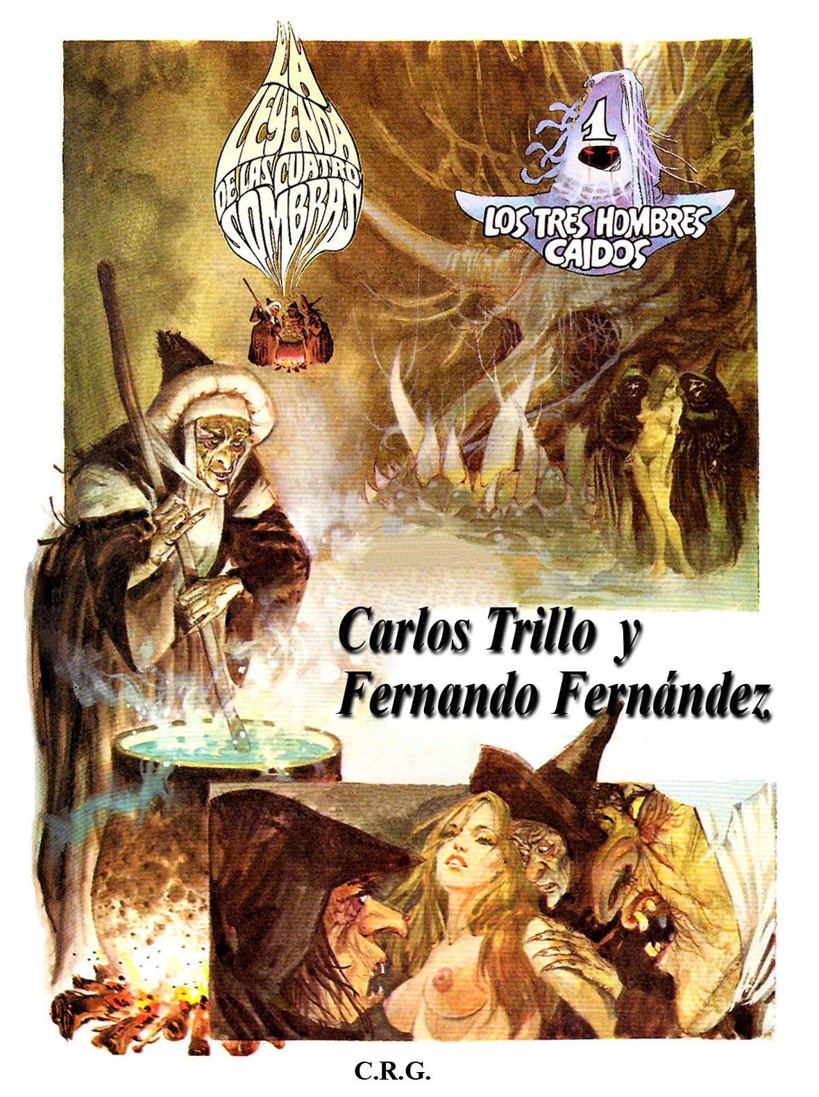 Portada ampliada de Los tres hombres caidos