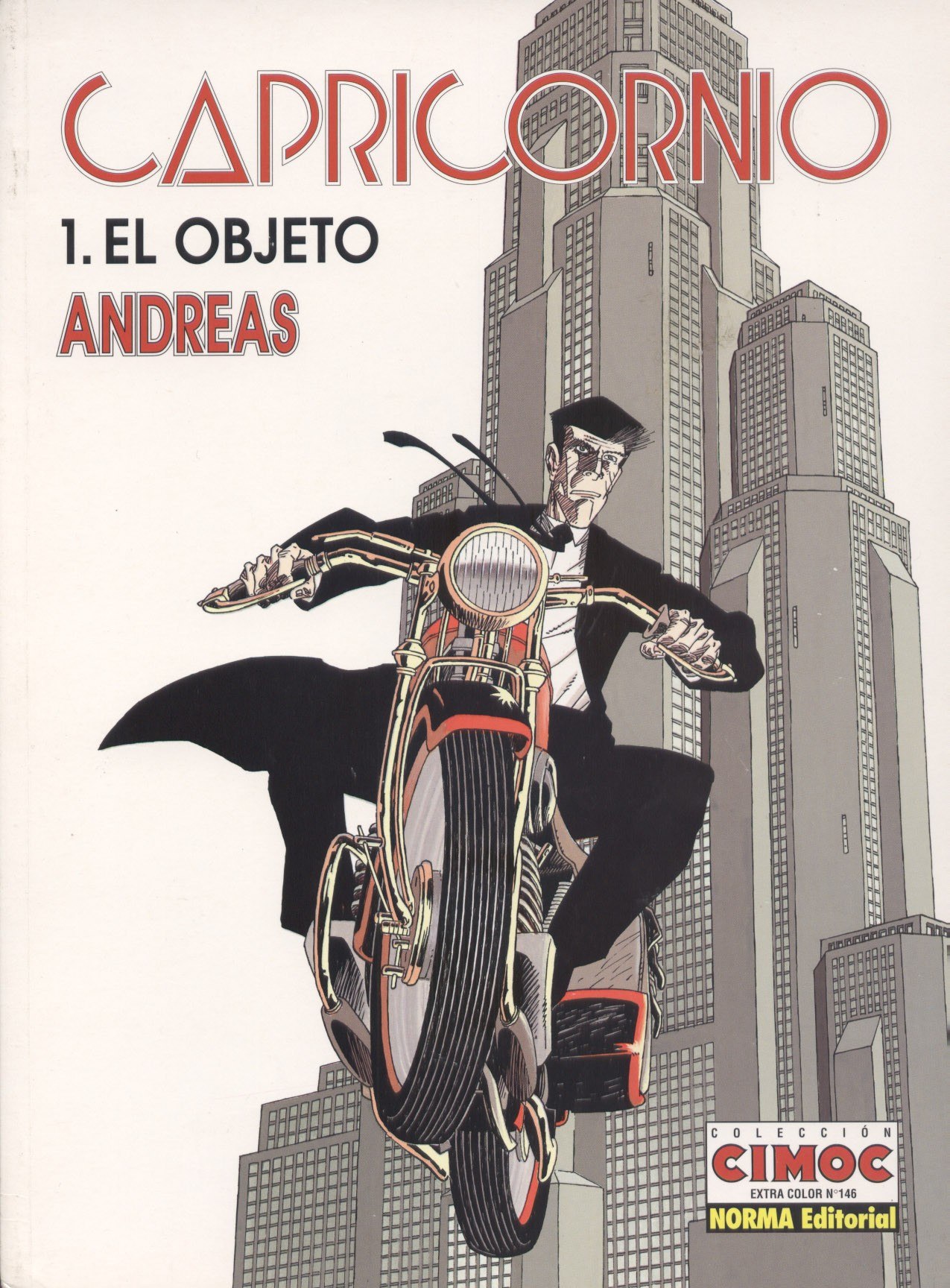 Portada ampliada de Capricornio (Cimoc Extra Color)(de Andreas Martens)(Ed.Norma)(1996)