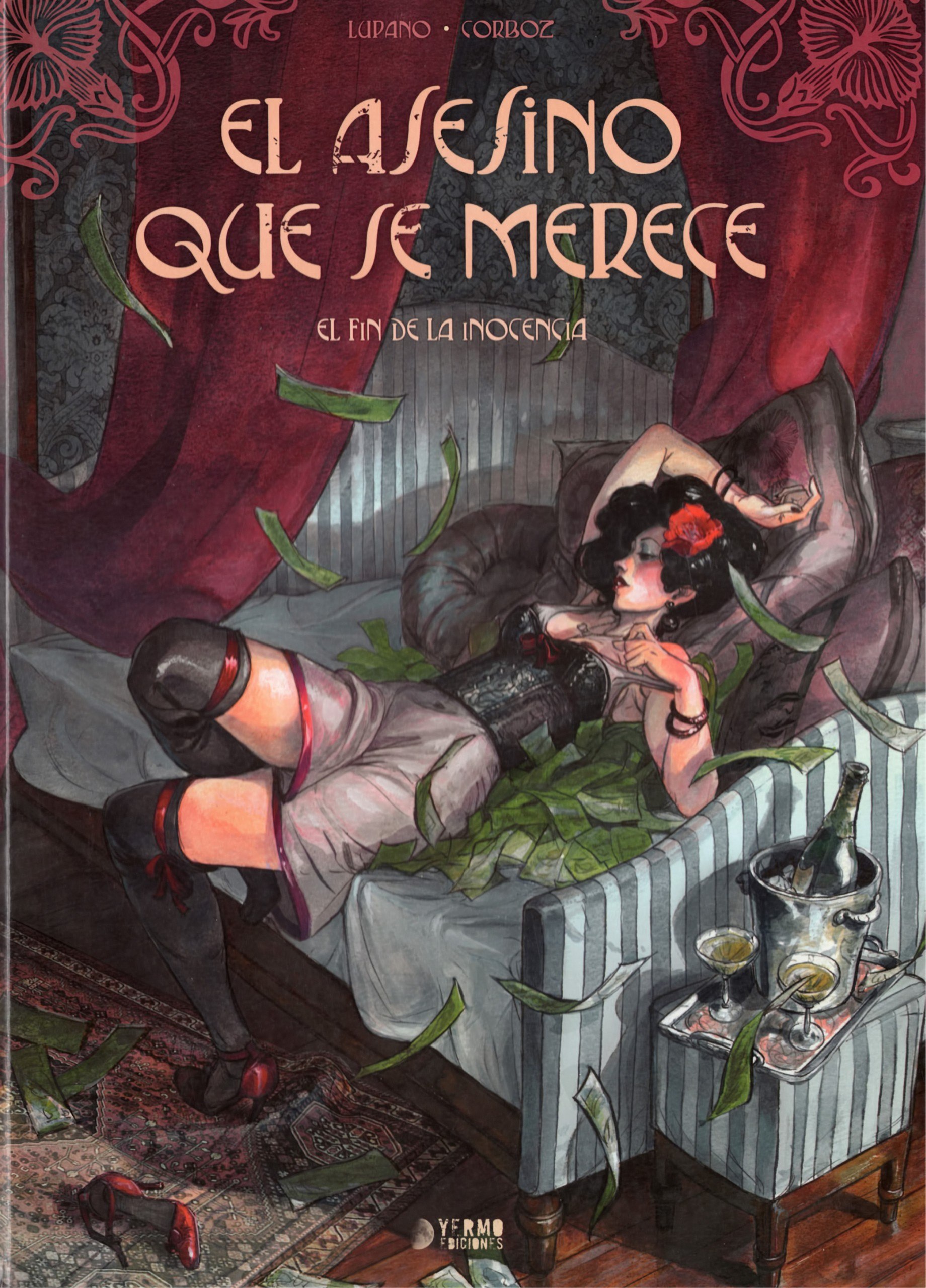 Portada ampliada de El Asesino que se Merece (de W.Lupano y Y. Corboz)(Ed.Yermo)(2014-17)