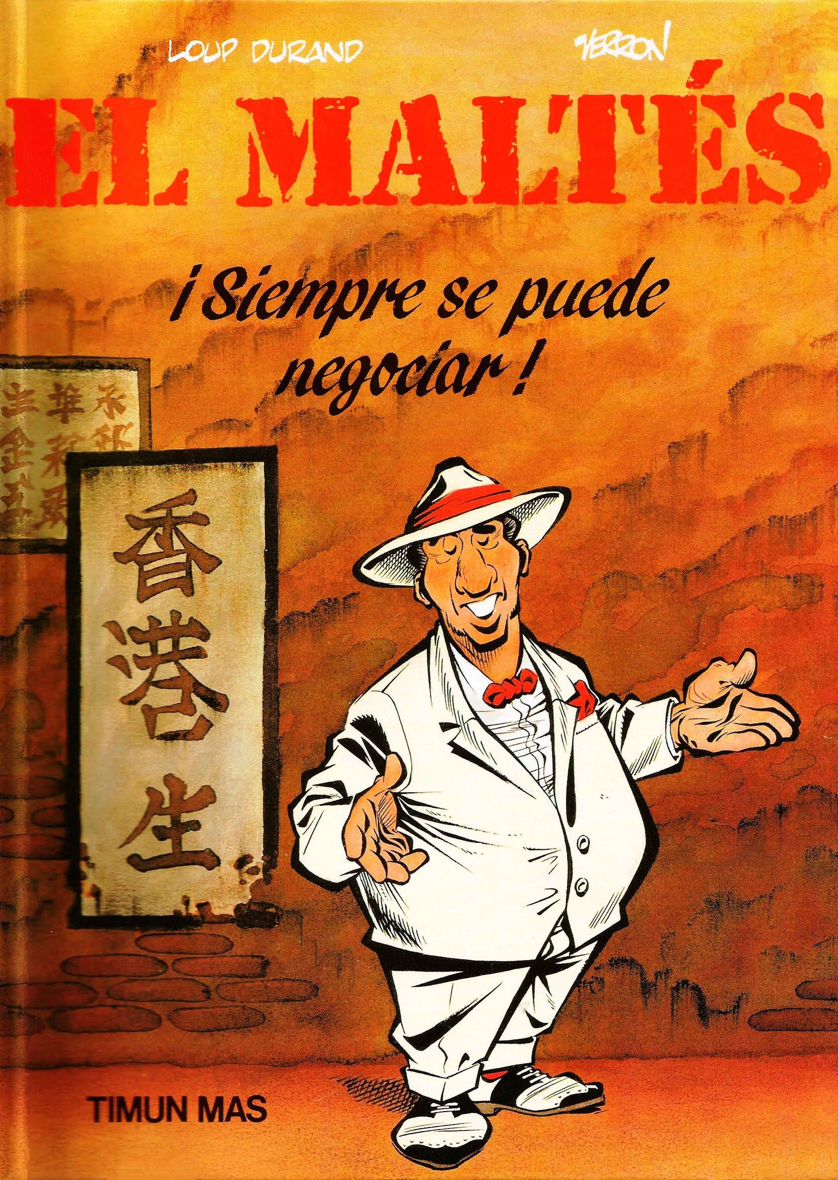 Portada ampliada de El Maltes (de L.Durand y L.Verron)(Ed.Timun Mas)(1991-94)