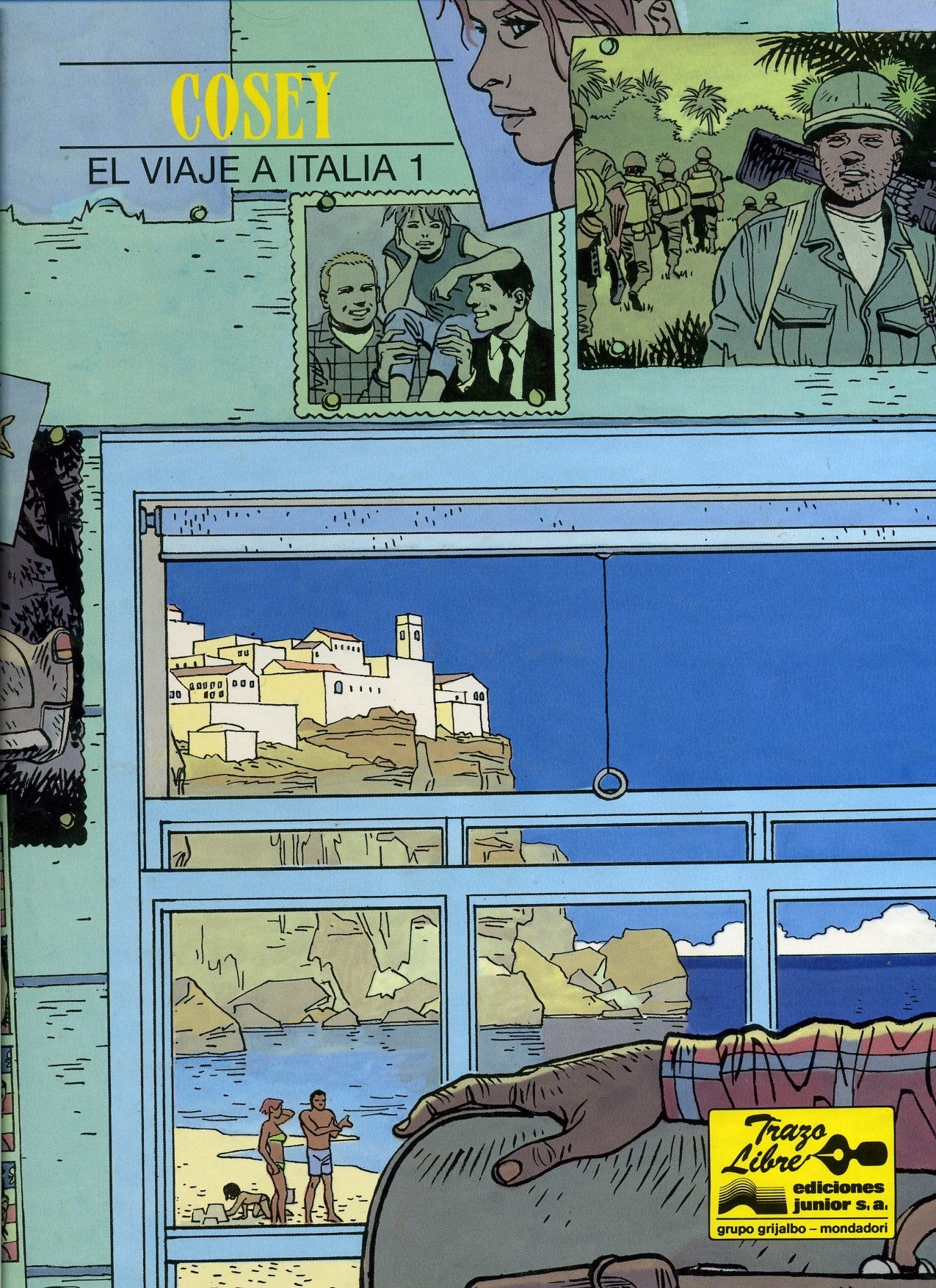 Portada ampliada de El viaje a Italia (Cosey)