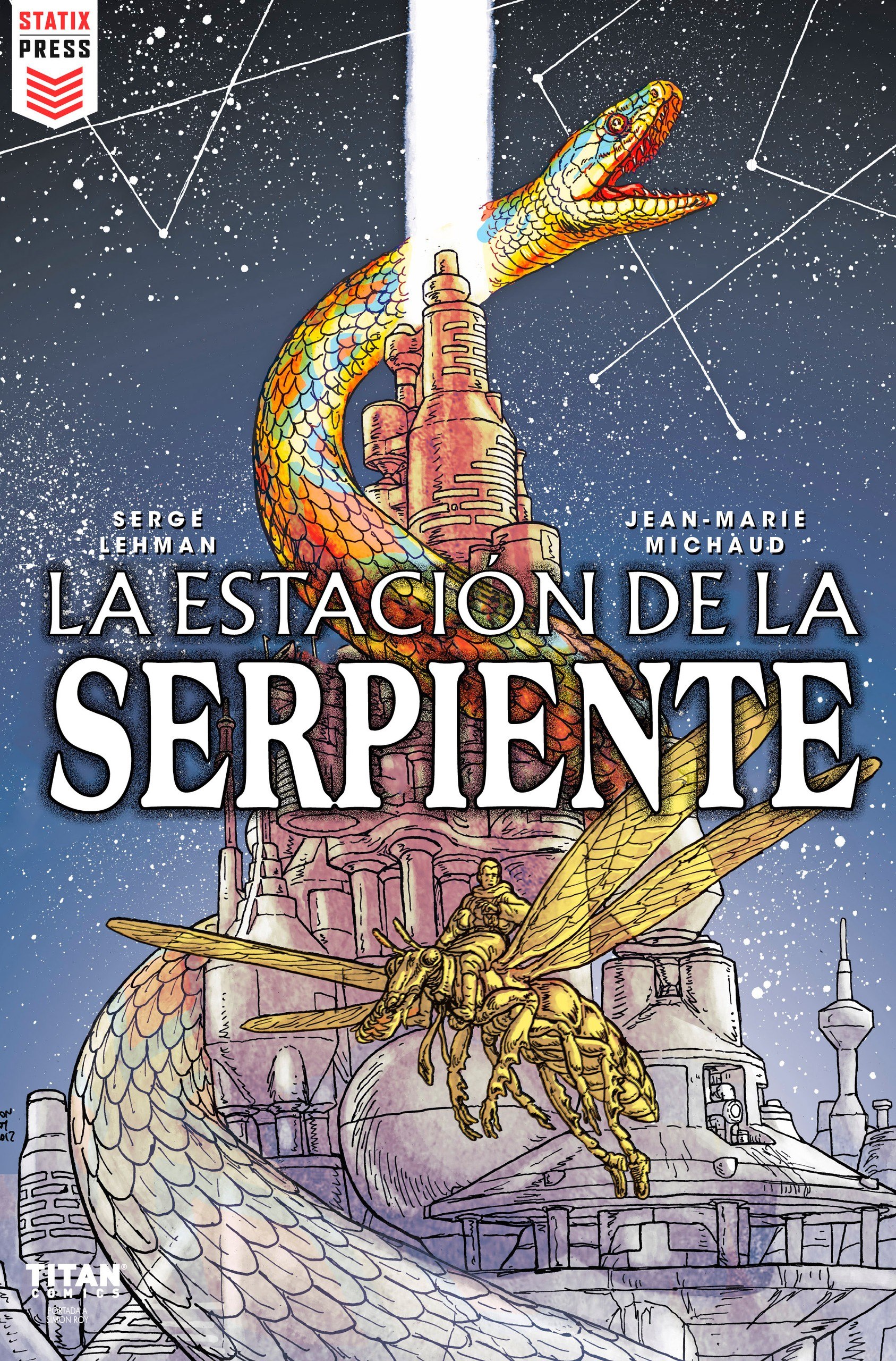 Portada ampliada de La Estacion de la Serpiente (S.Lehman y J-M. Michaud)(Ed.Titan Comics)(2018)