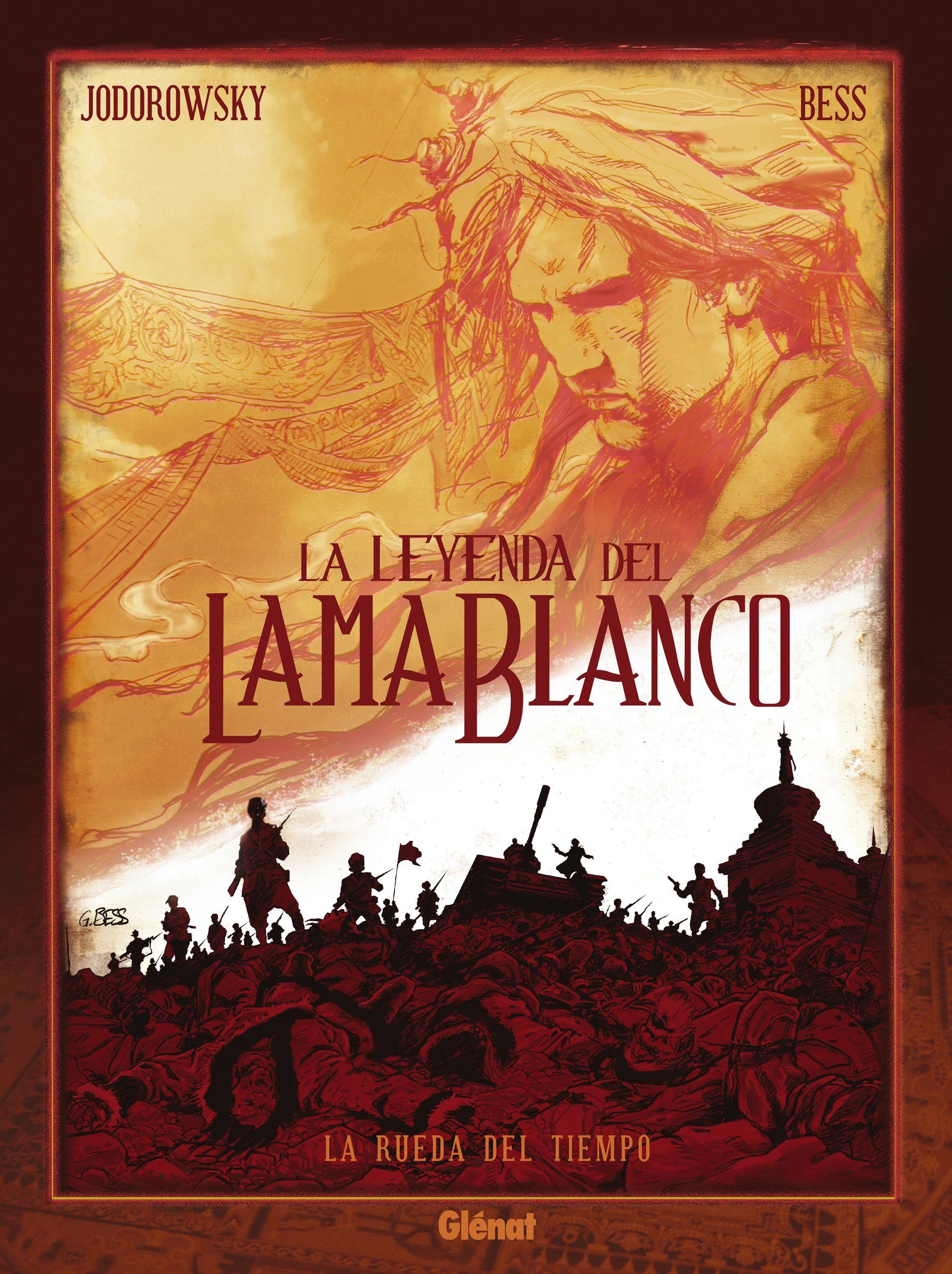Portada ampliada de La Leyenda del Lama Blanco (Glenat)(2017)