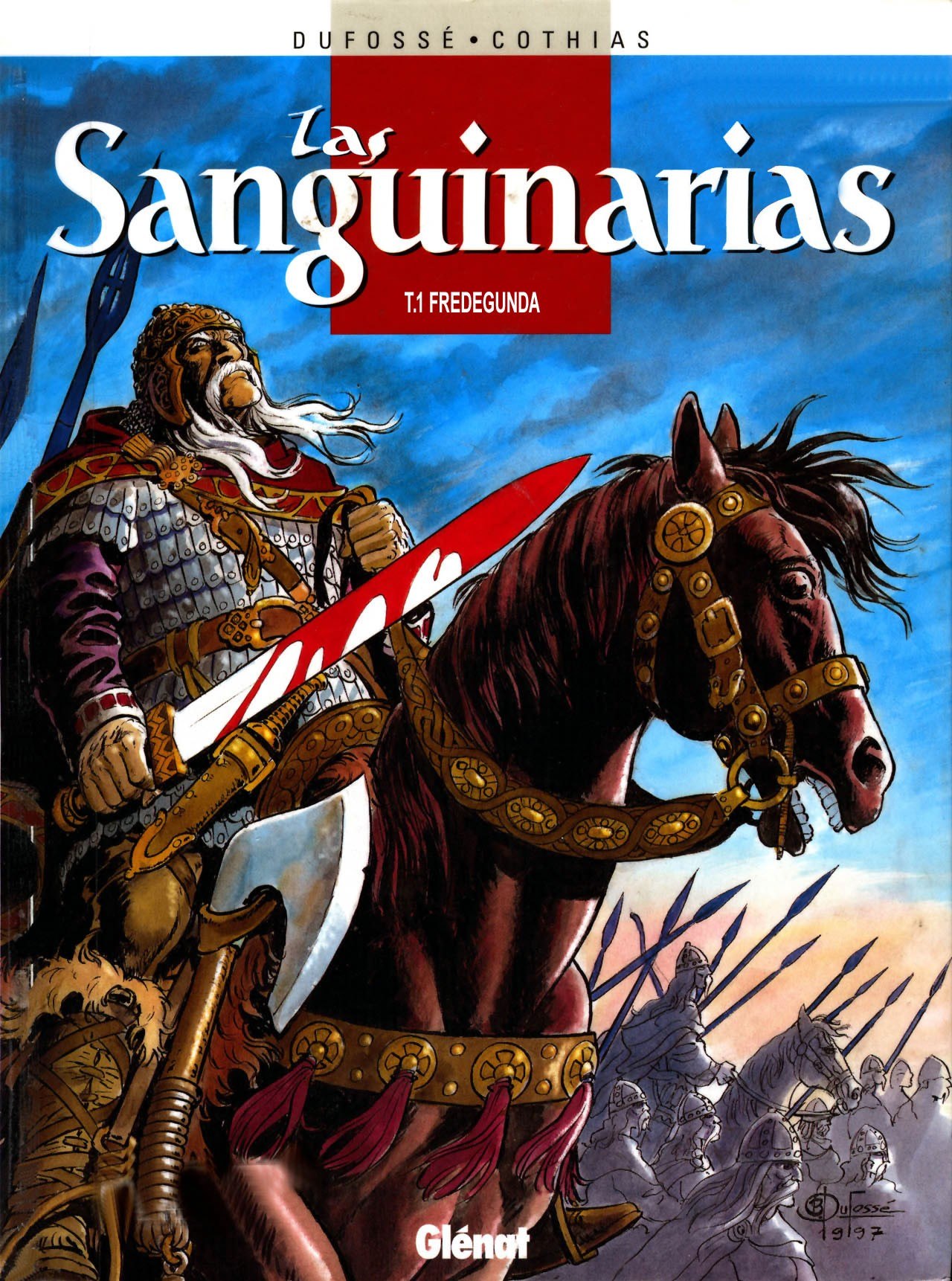 Portada ampliada de Las Sanguinarias (de Cothias y Dufosse)(Ed.Glenat)