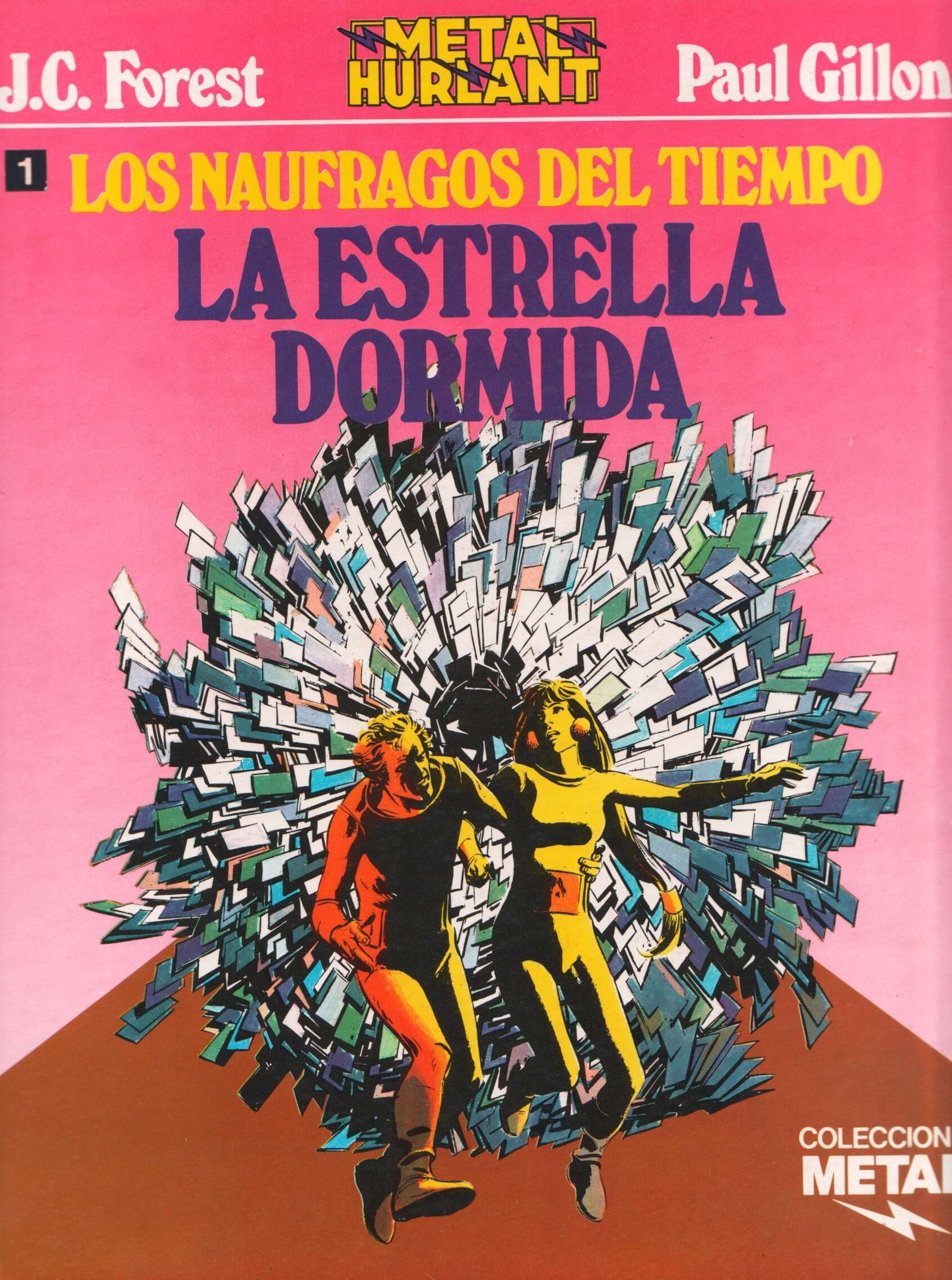 Portada ampliada de Los Naufragos del Tiempo