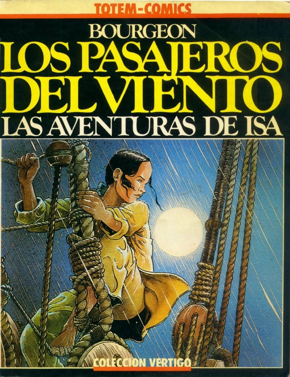 Portada ampliada de Los Pasajeros del Viento (De Francois Bourgeon)