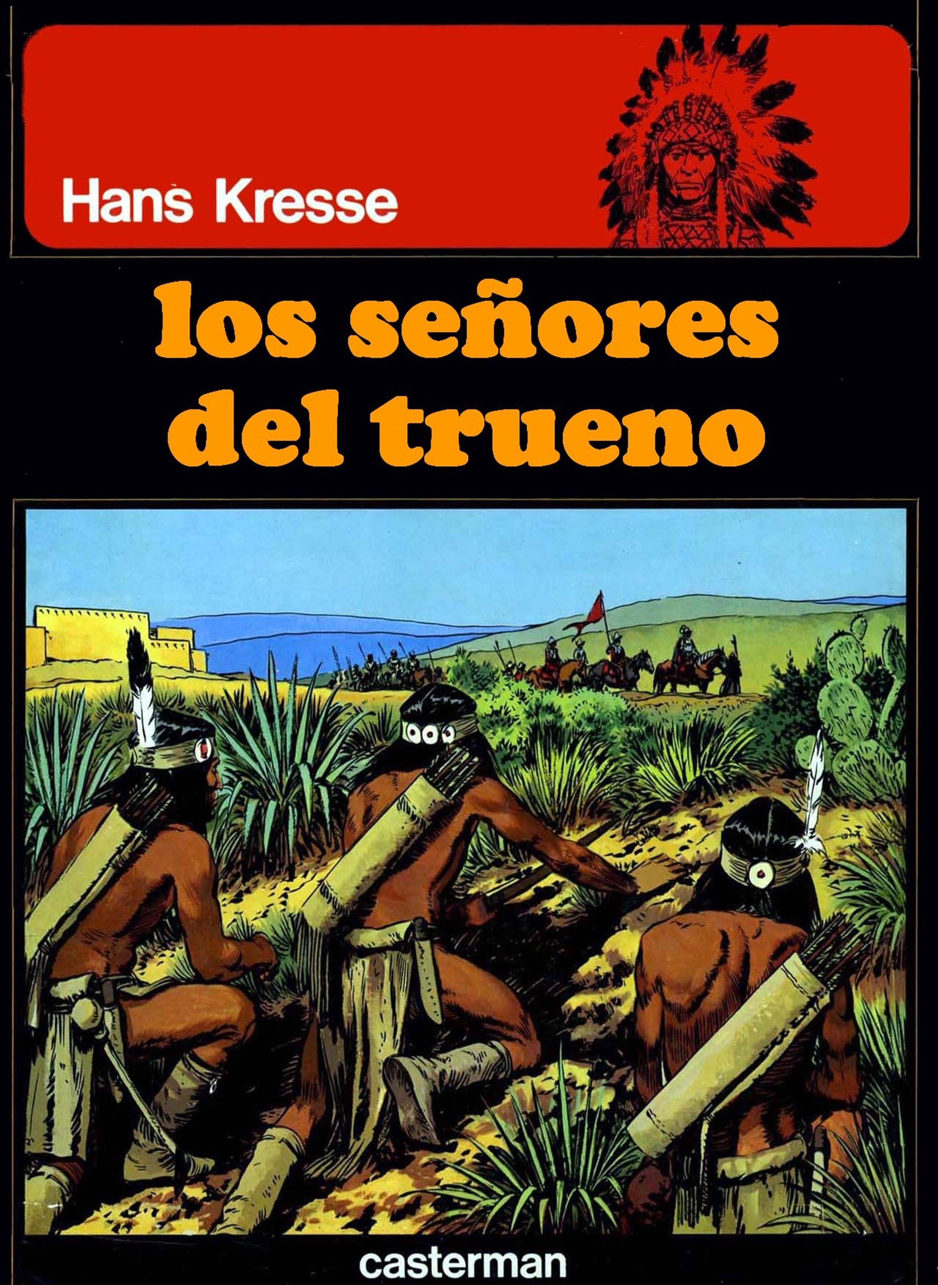Portada ampliada de Los Pieles Rojas (de H.Kresse)(Ed.Casterman)(1974-82)
